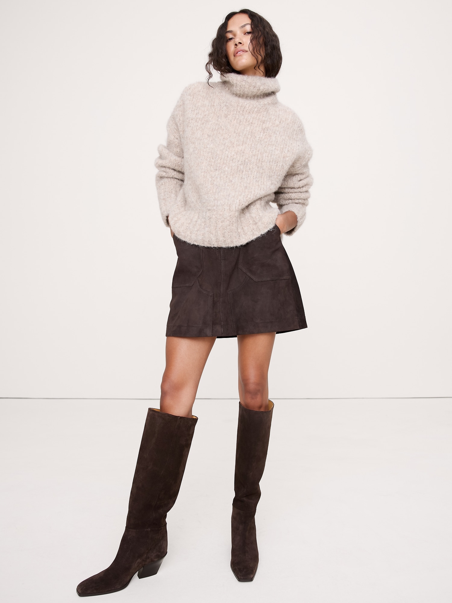 Image number 2 showing, Italian Leather Knee-High Boot
