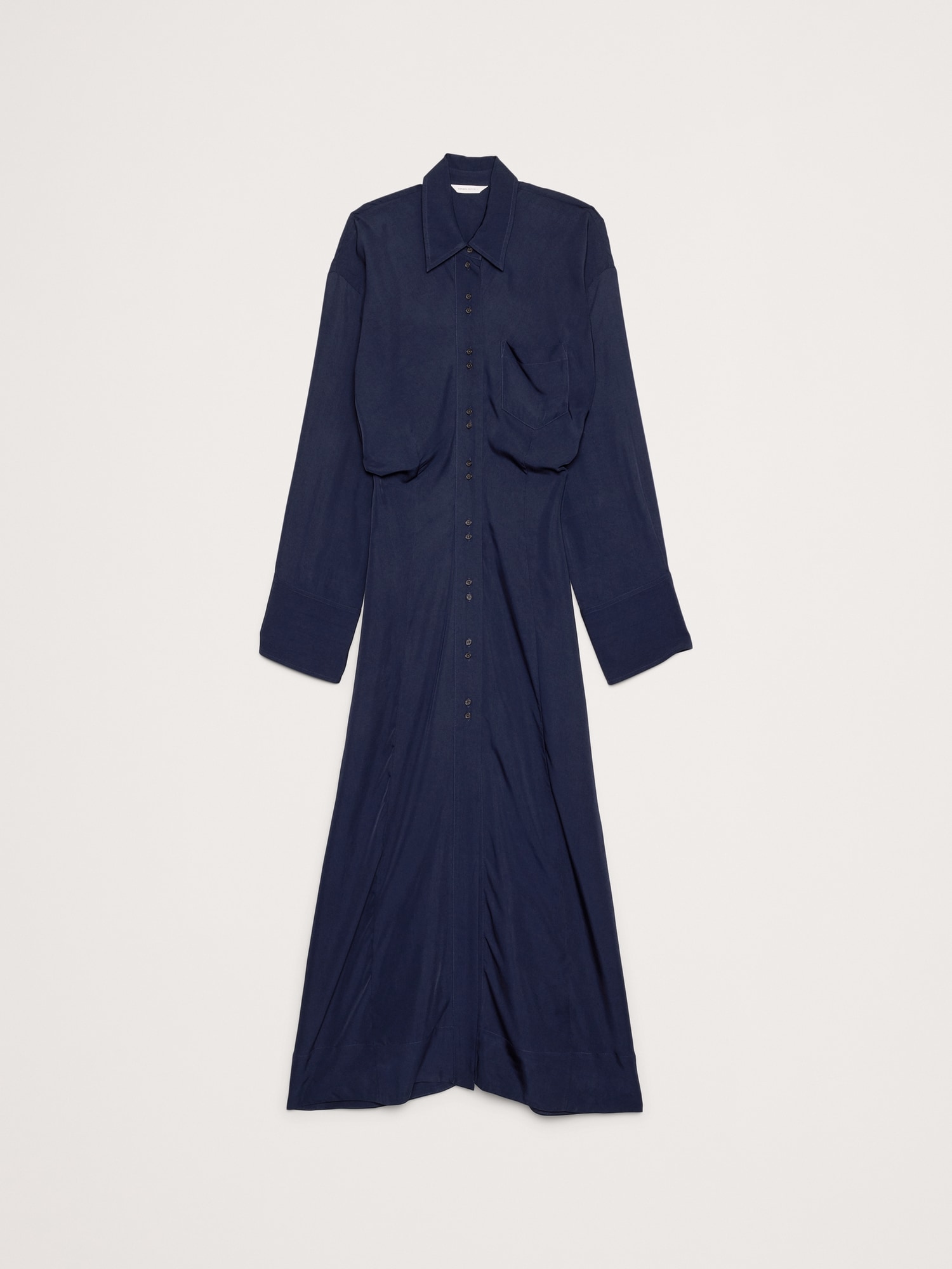 Image number 5 showing, Drapey Twill Shirt Dress