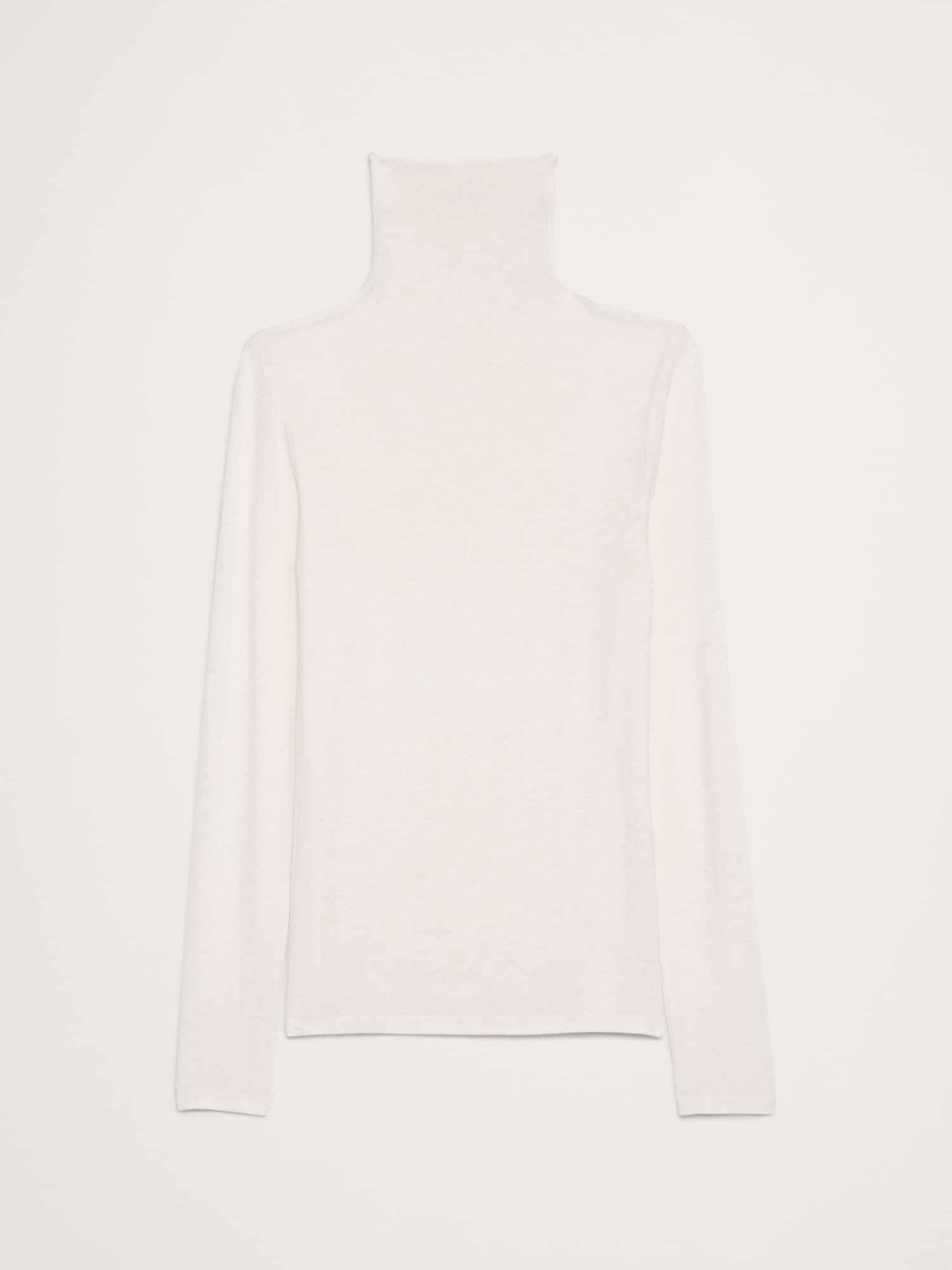 Image number 4 showing, Luxe Wool-Blend Turtleneck T-Shirt