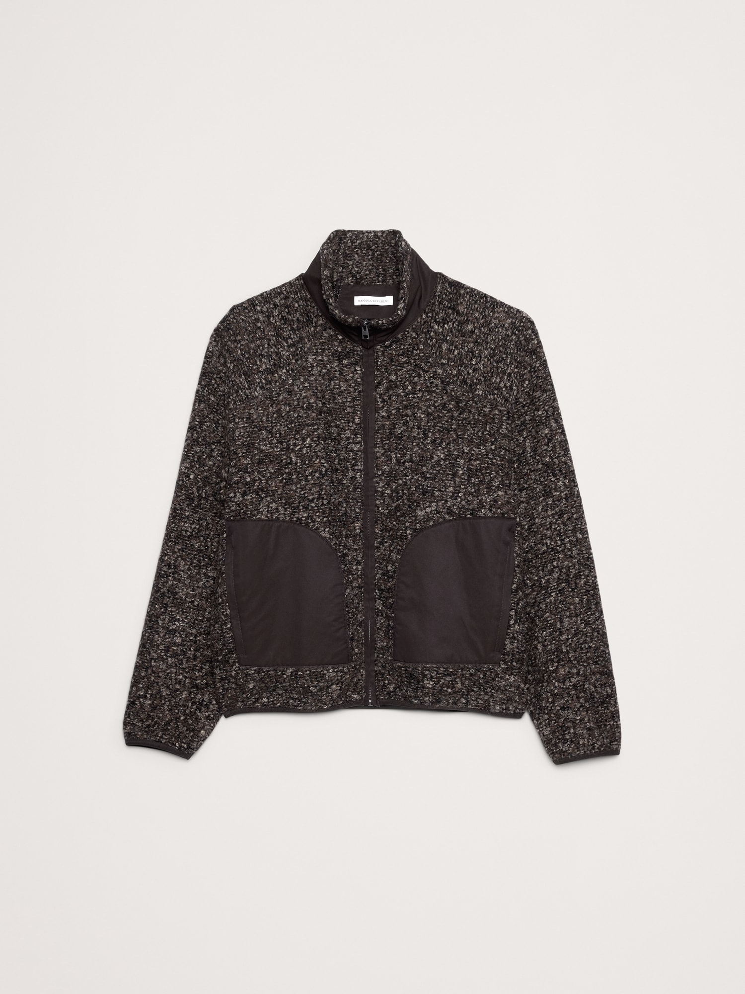 Image number 4 showing, Bouclé Fleece Zip-Up Sweatshirt