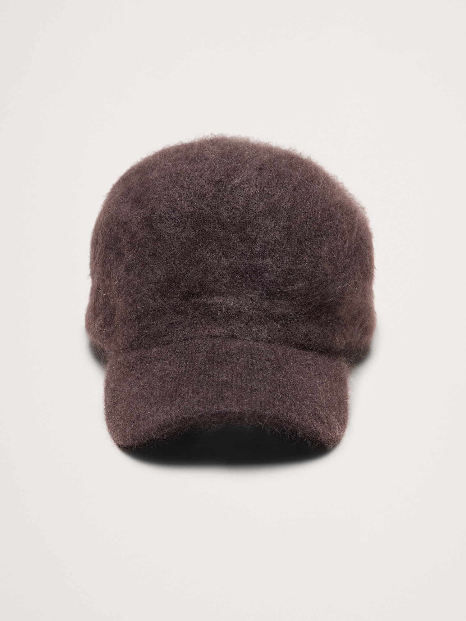 Brushed Wool-Cashmere Baseball Cap - Chocolate Brown