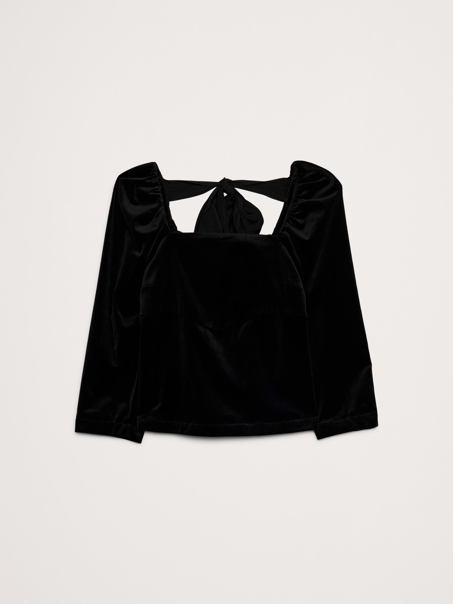 Image number 8 showing, Cotton Velvet Puff-Sleeve Top