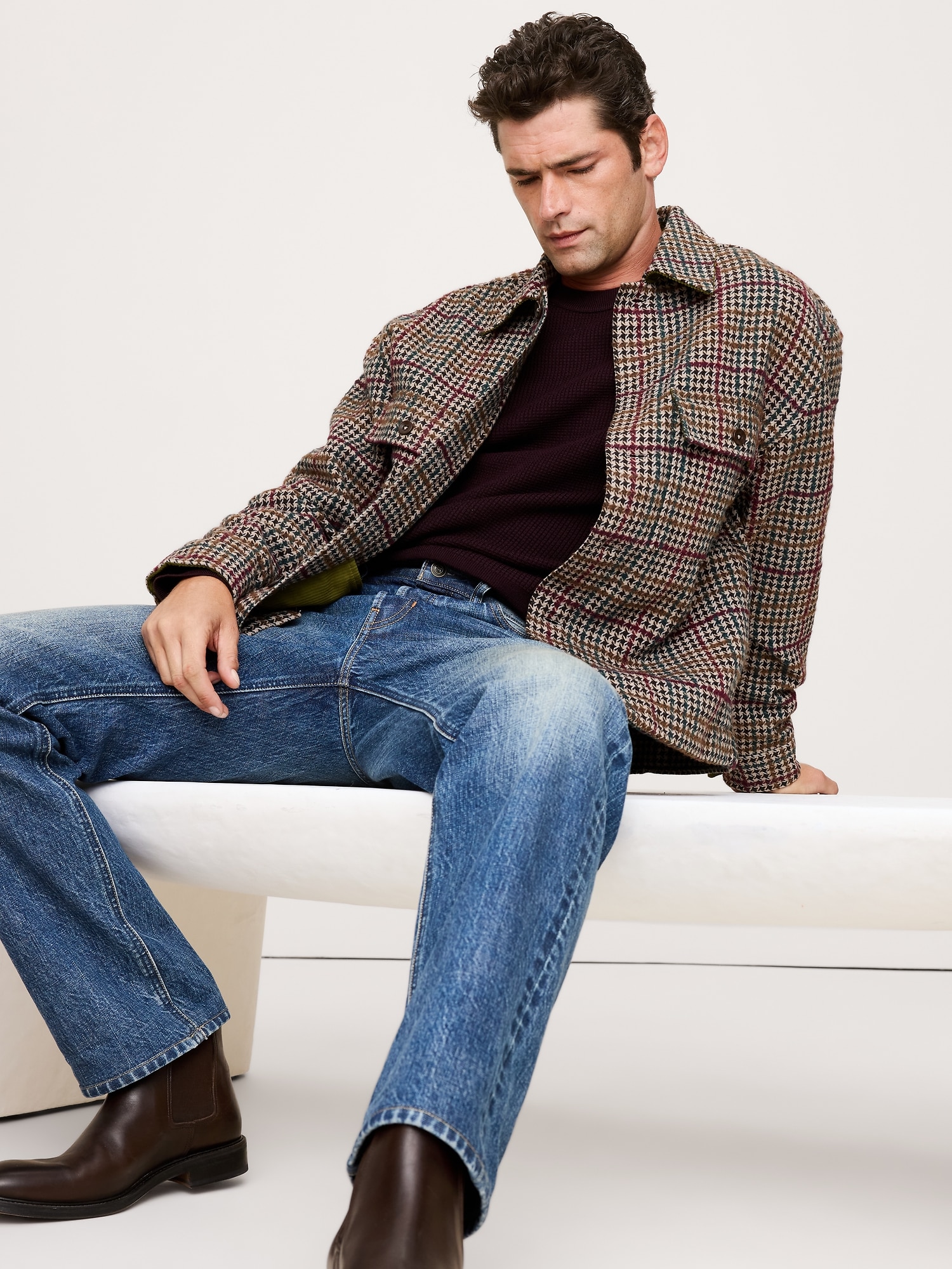 Image number 1 showing, Relaxed-Fit Heavy Overshirt with Wool