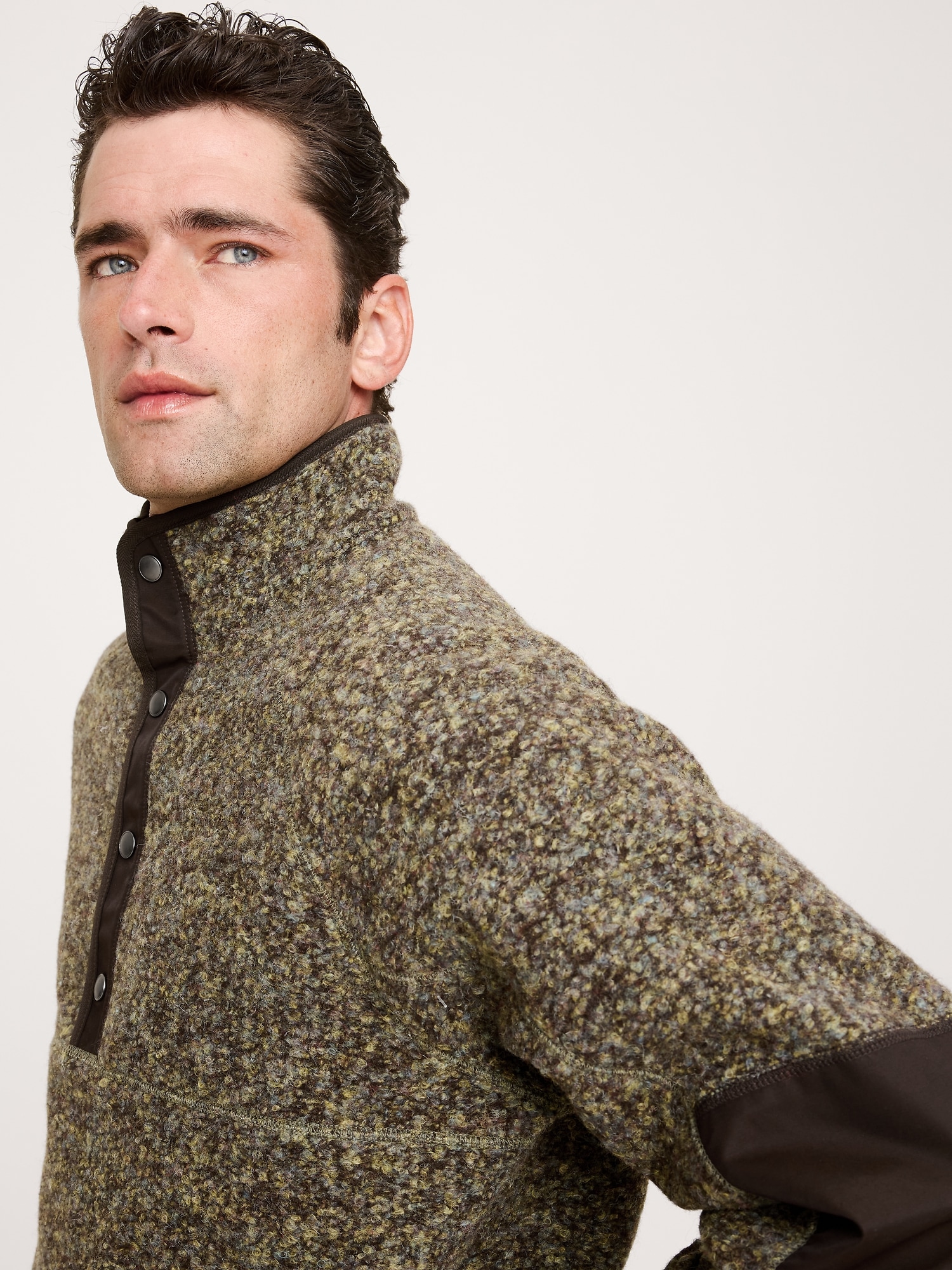Image number 3 showing, Bouclé Fleece Pullover Sweatshirt
