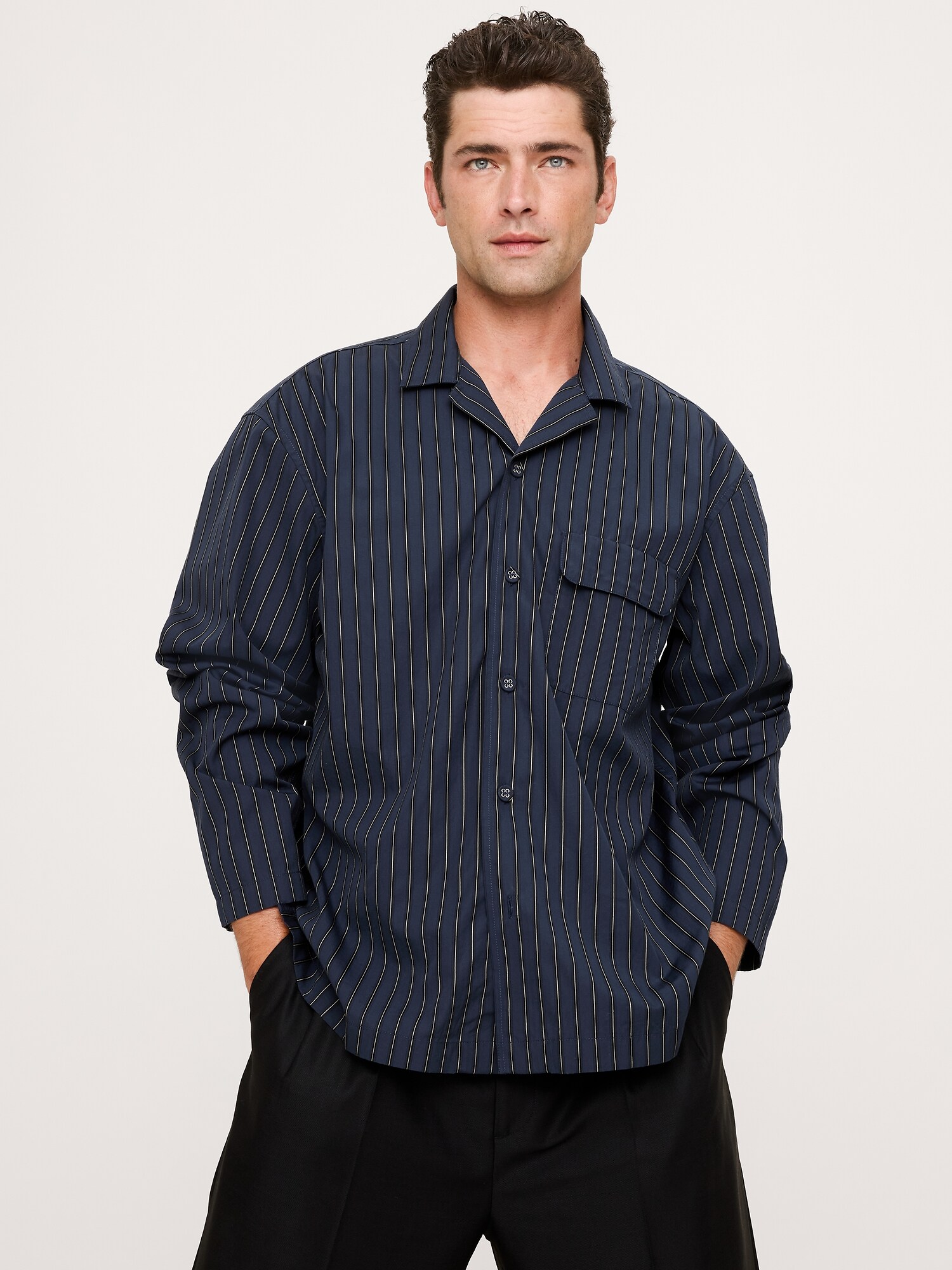 Image number 1 showing, Relaxed-Fit Cotton Poplin Resort Shirt