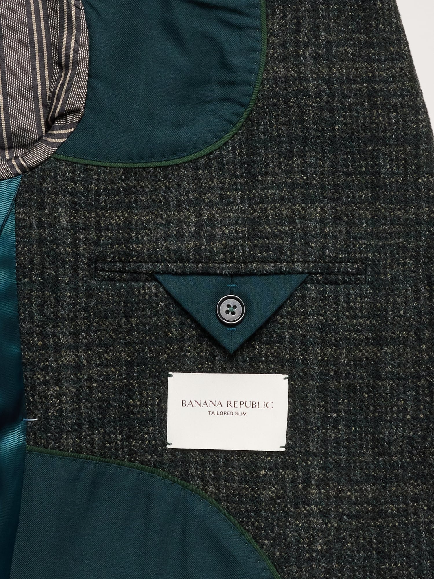 L'image numéro 7 présente Veste de complet en tweed de laine italien