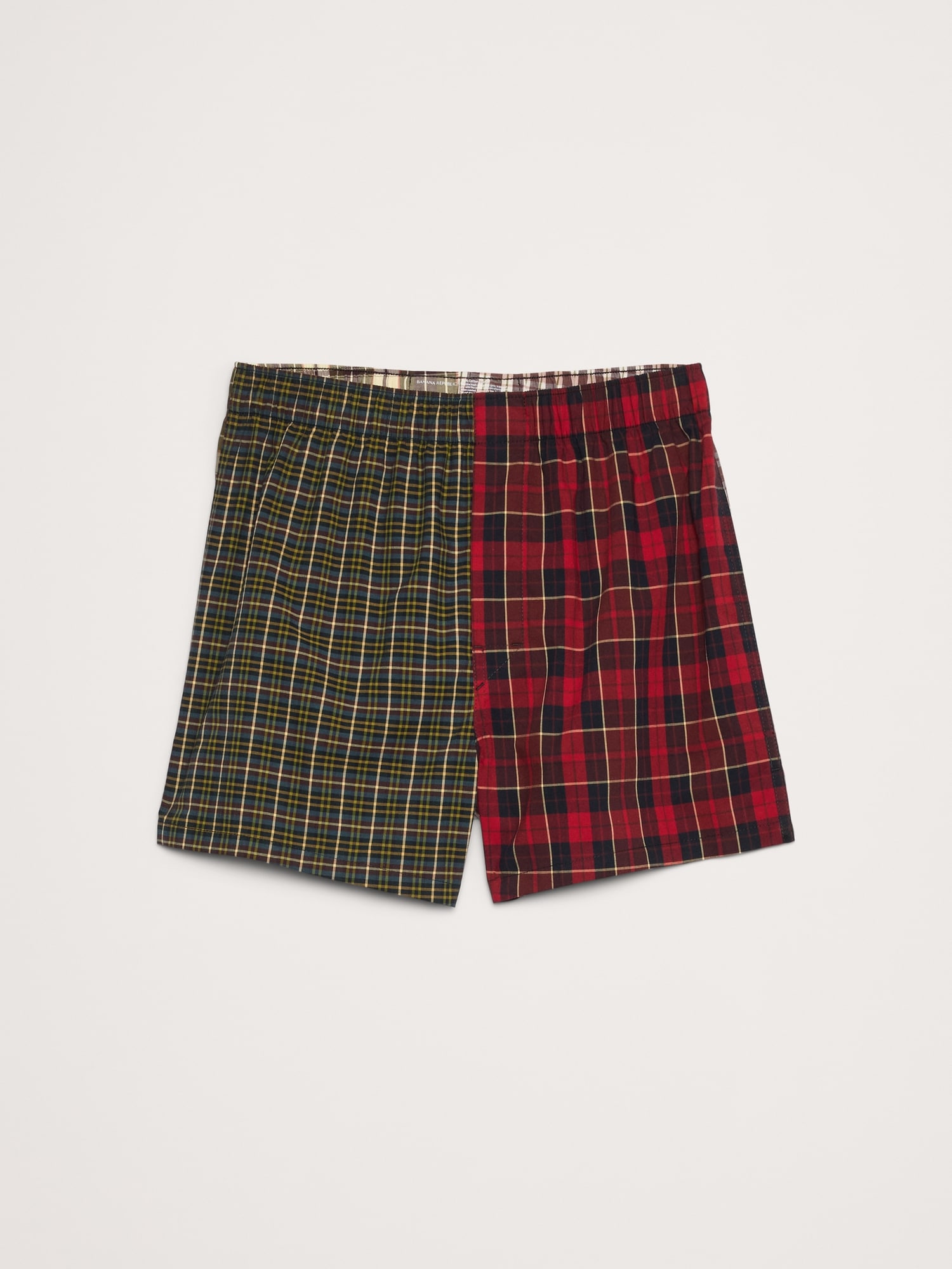 Image number 1 showing, Patchwork Plaid Boxer