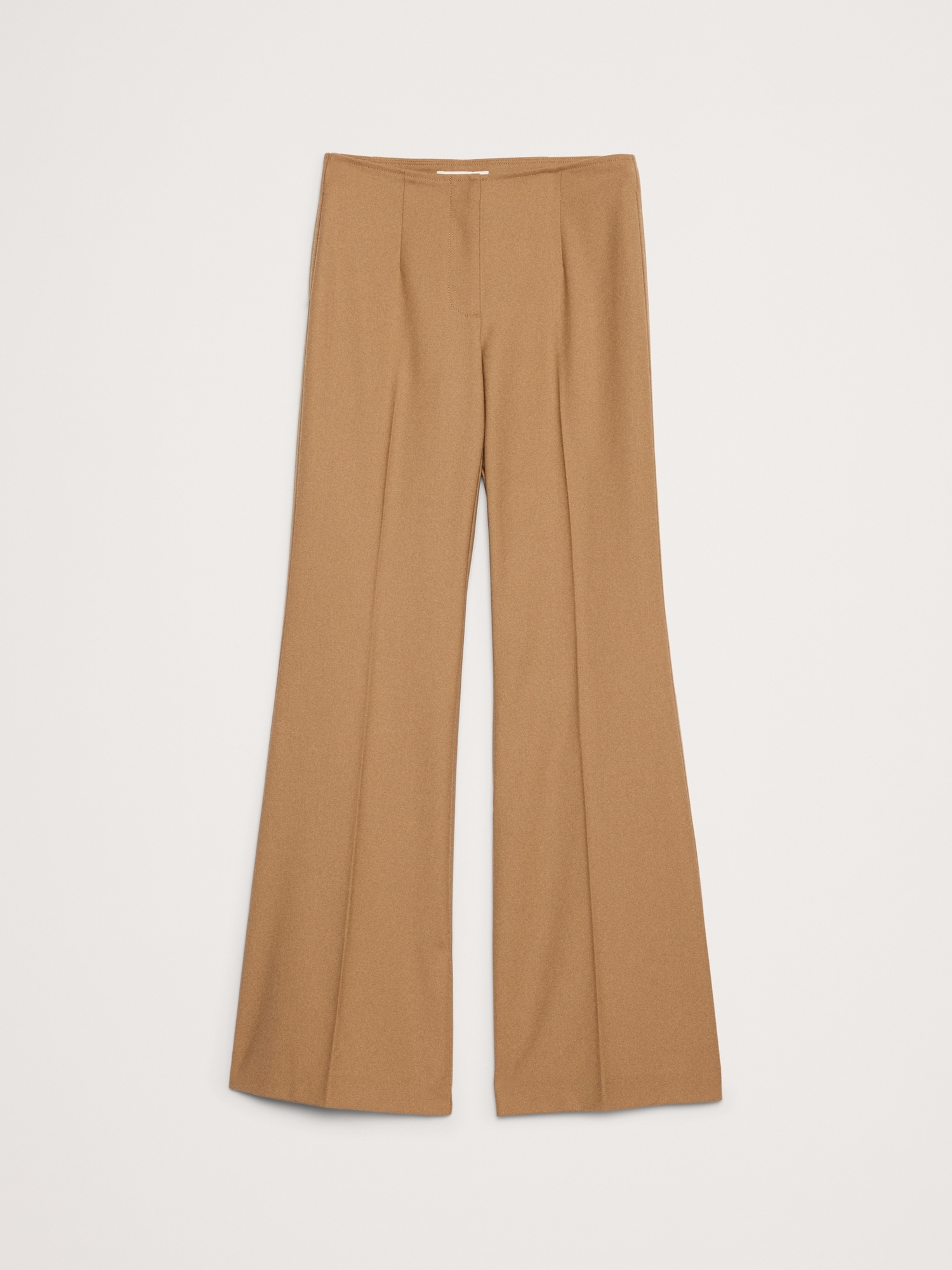 Image number 5 showing, Mid-Rise Flare Stretch Wool-Blend Pant