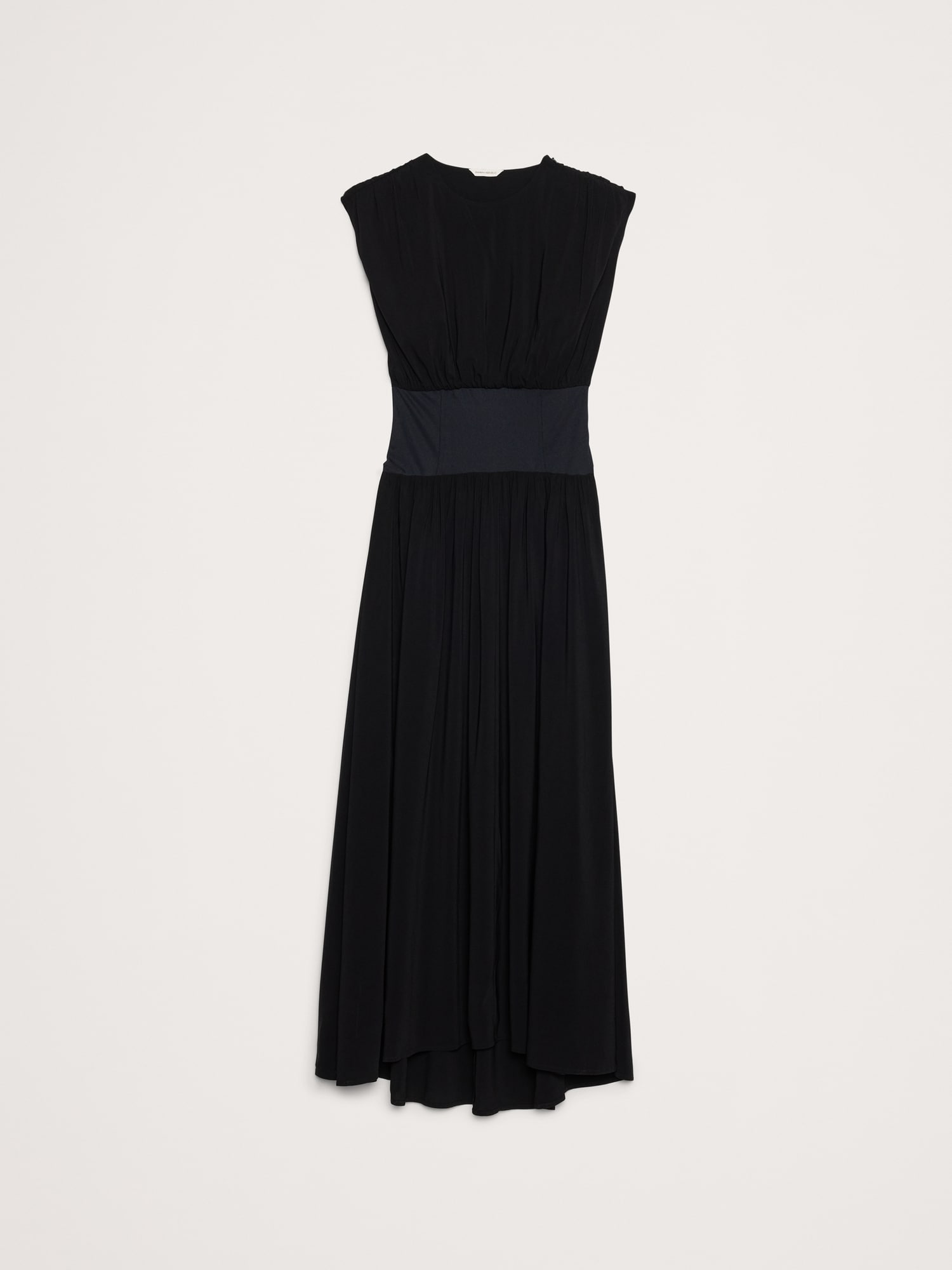 Image number 5 showing, Stretch-Crepe Drop-Waist Maxi Dress