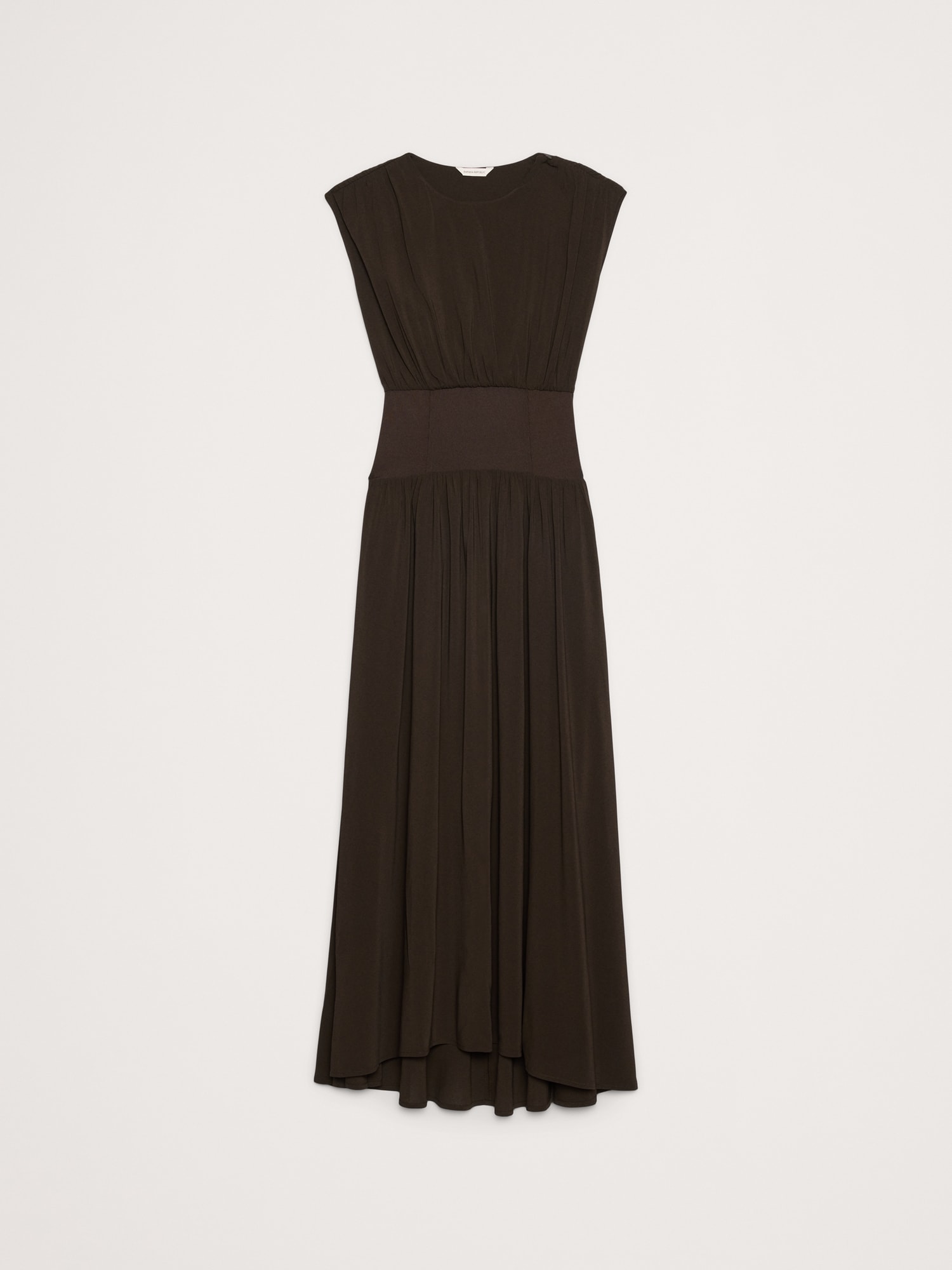 Image number 8 showing, Stretch-Crepe Drop-Waist Maxi Dress