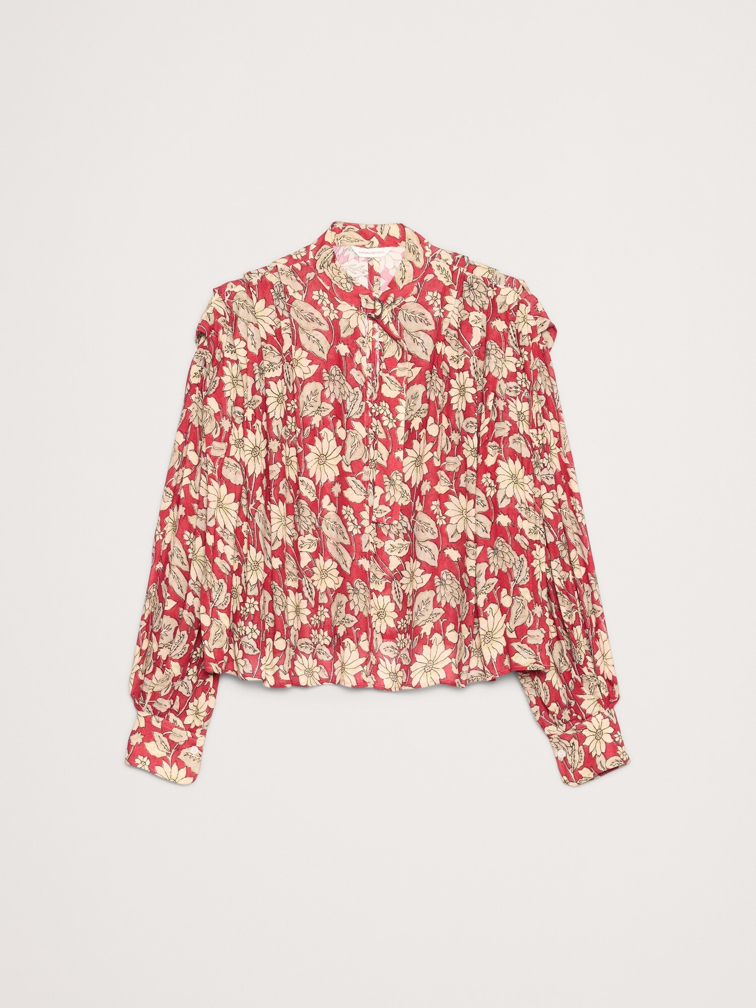 Image number 5 showing, Sheer Pleat-Shoulder Top