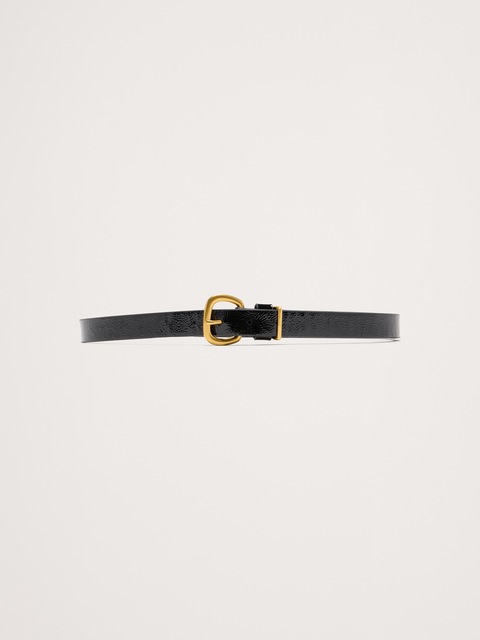 CEINTURE NOUÉE EN CUIR VERNI