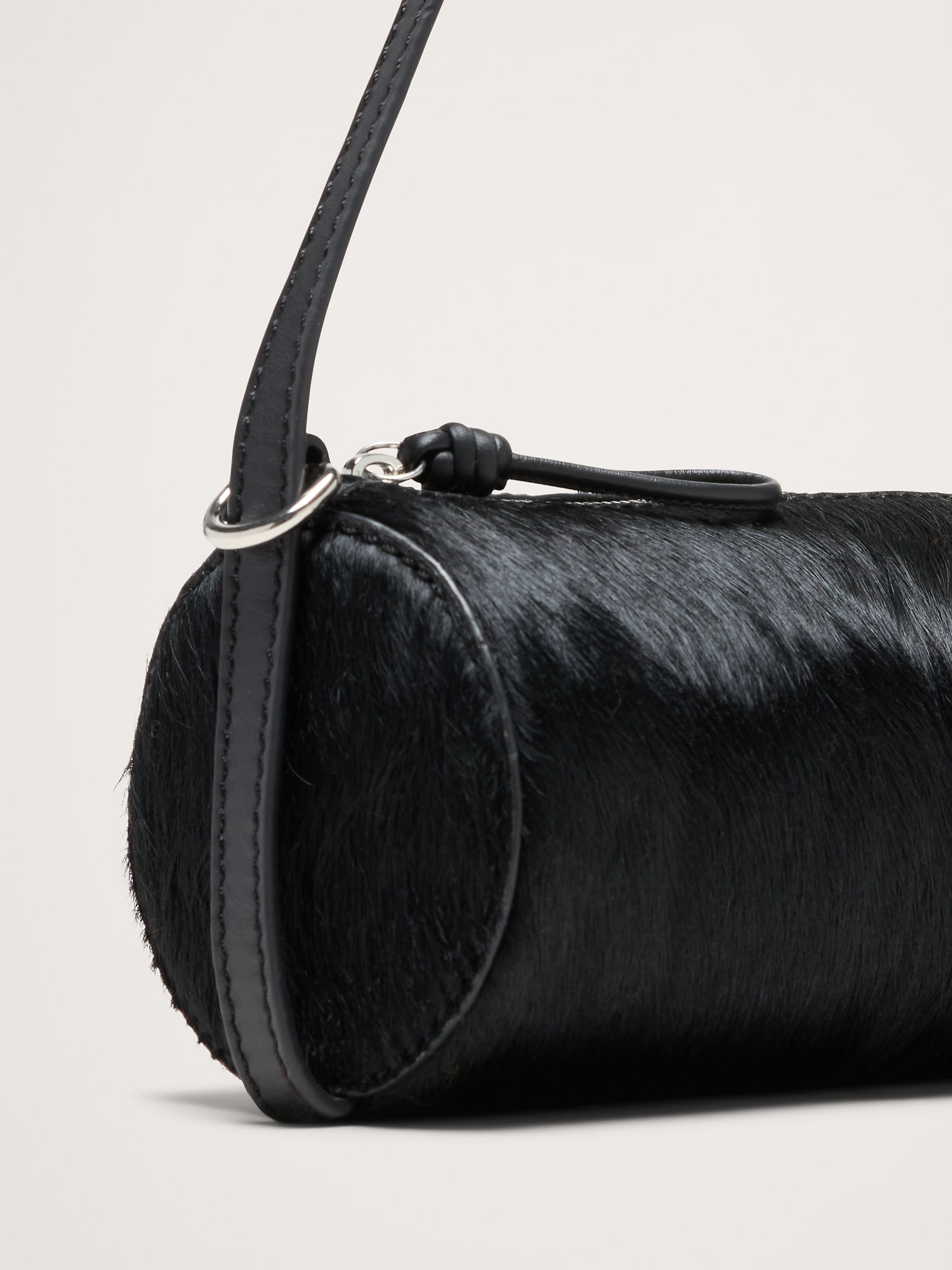 Image number 5 showing, Leather Barrel Bag