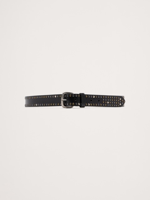CEINTURE EN CUIR CLOUTÉE