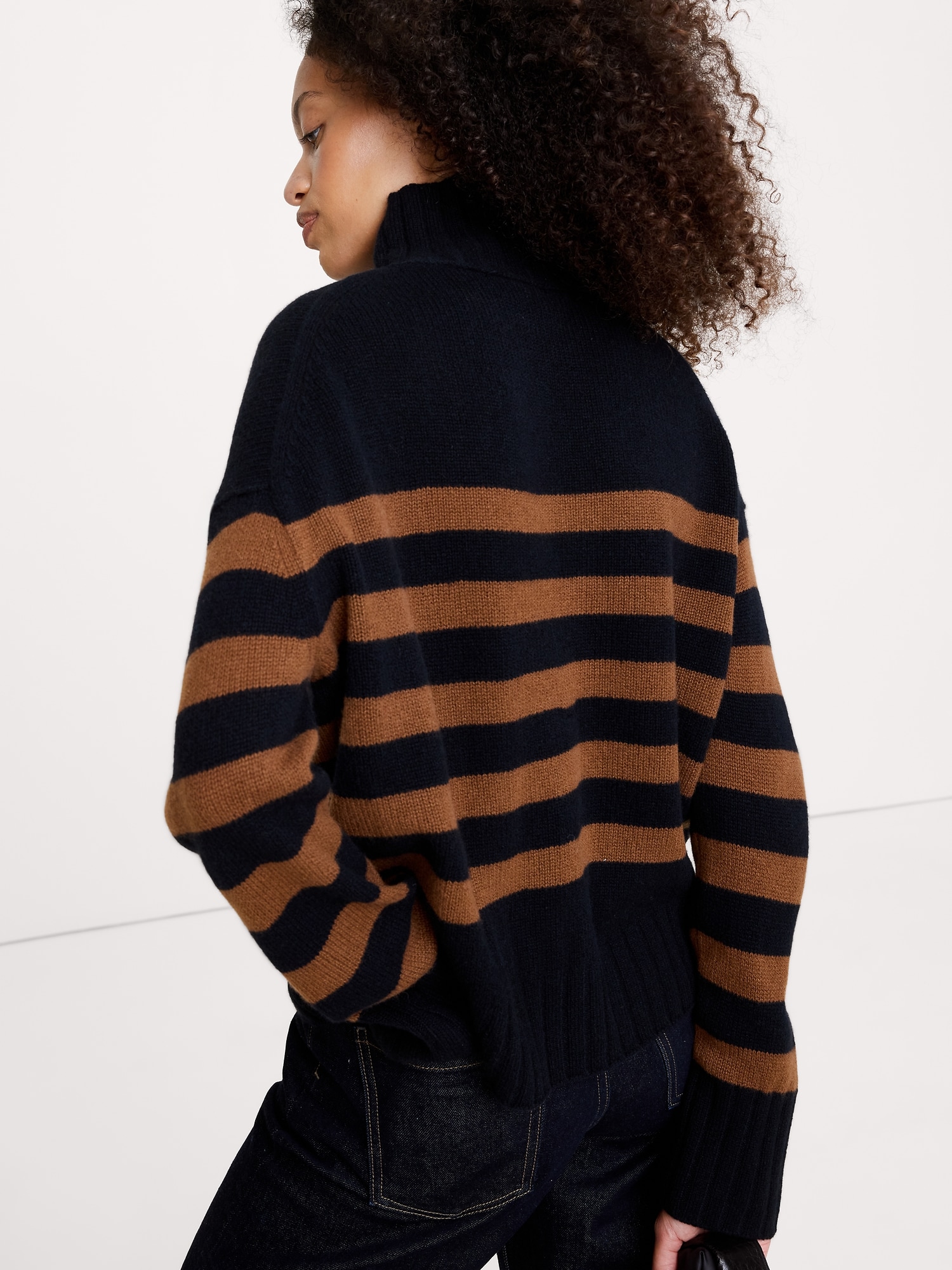 Image number 2 showing, Relaxed Cashmere Turtleneck Sweater