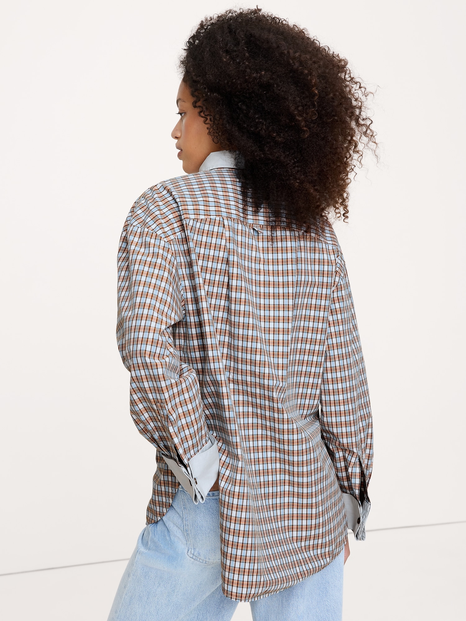 Image number 2 showing, Oversized Cotton Poplin Banker Shirt
