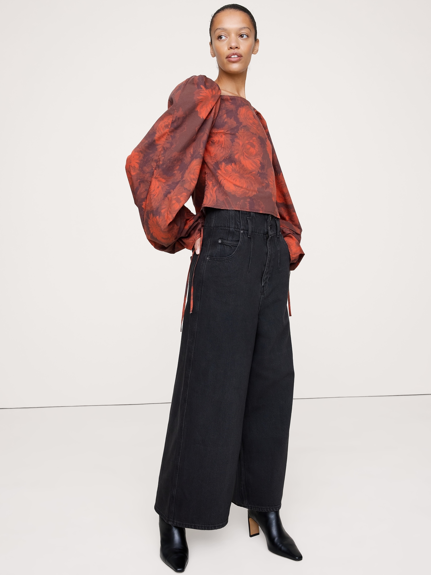 Image number 6 showing, Stretch-Cotton Square-Neck Top