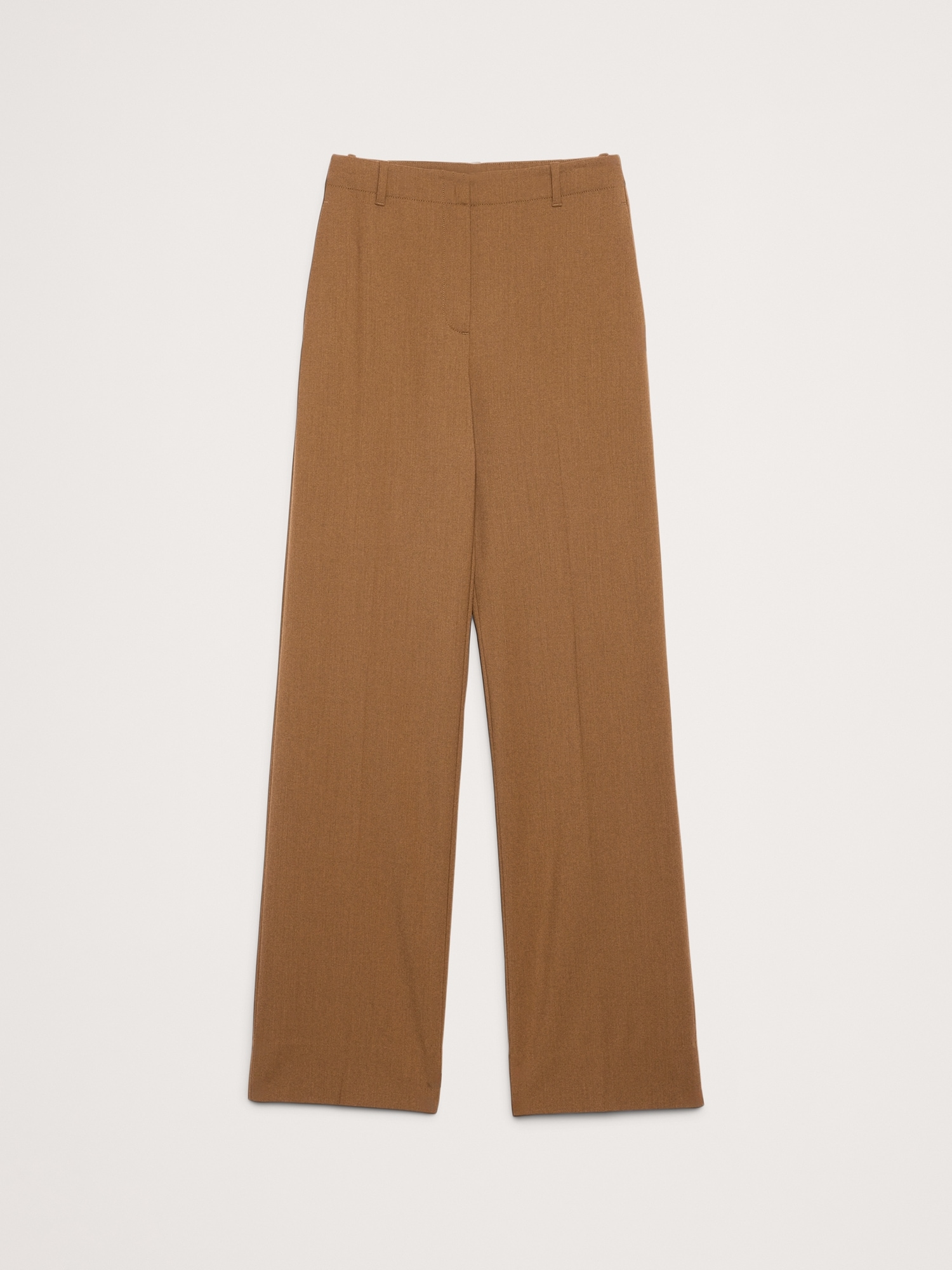 L'image numéro 5 présente Pantalon droit moderne à taille haute en laine italienne