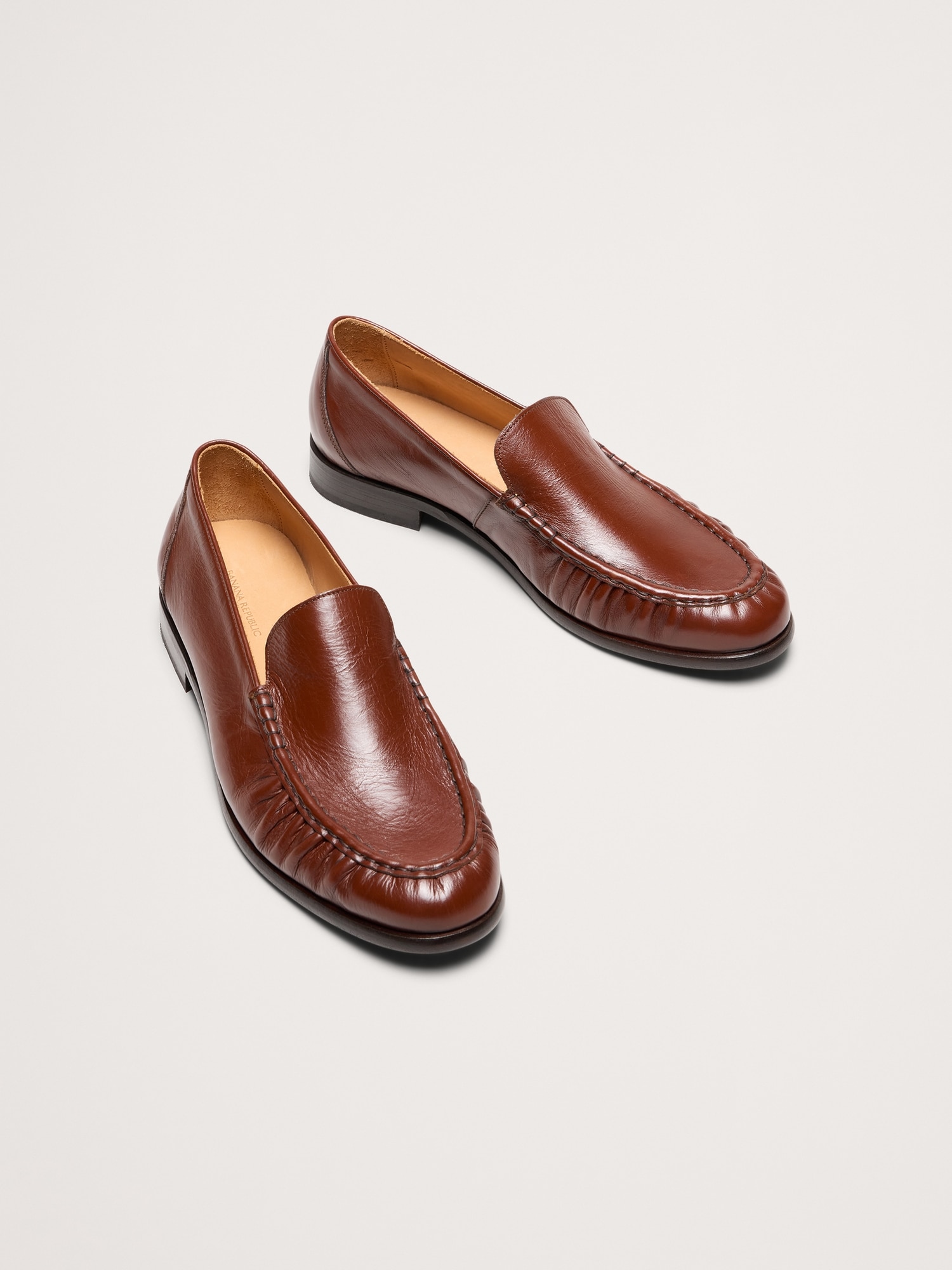 Image number 2 showing, Leather Moc-Toe Loafer