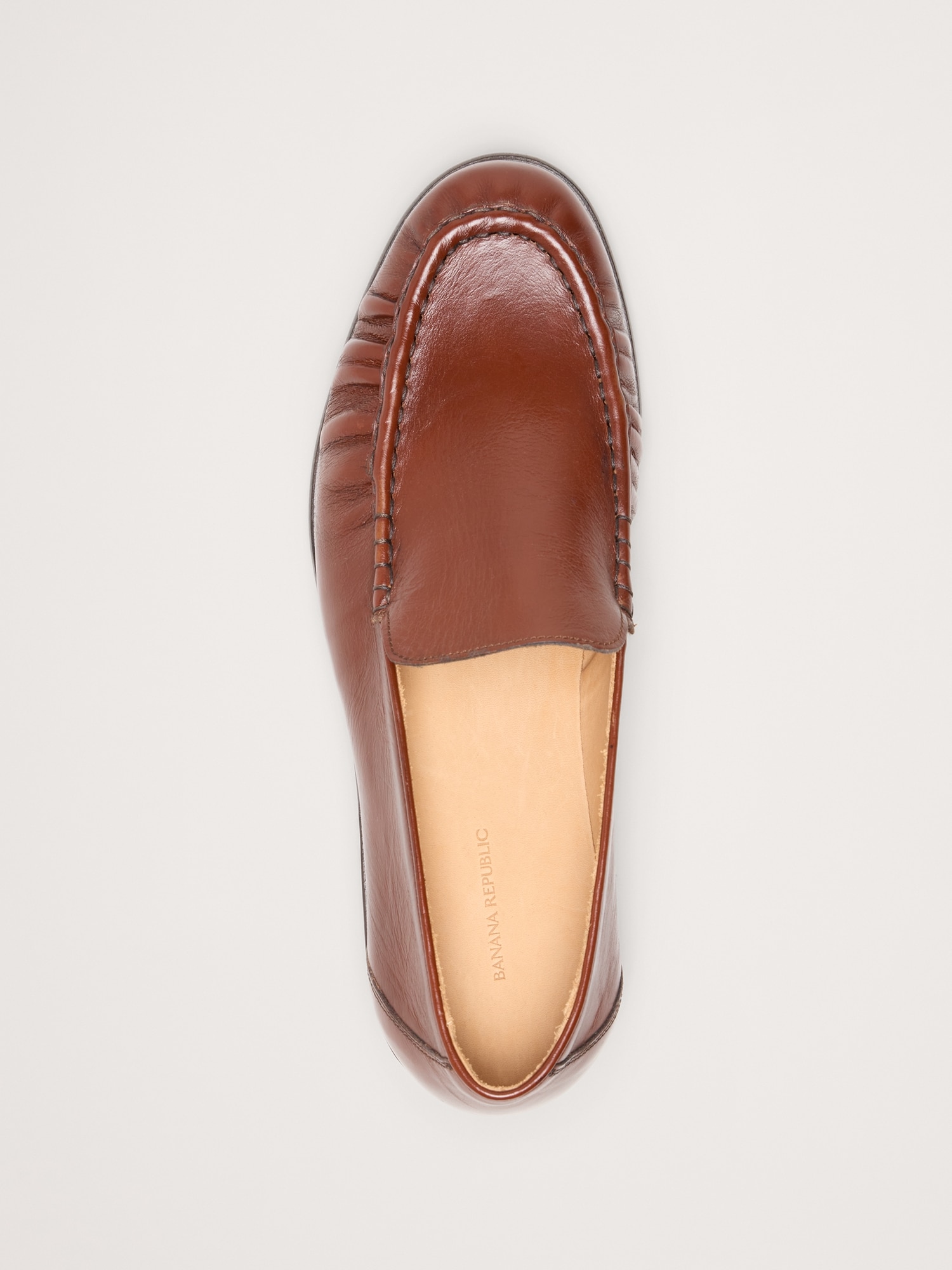 Image number 4 showing, Leather Moc-Toe Loafer