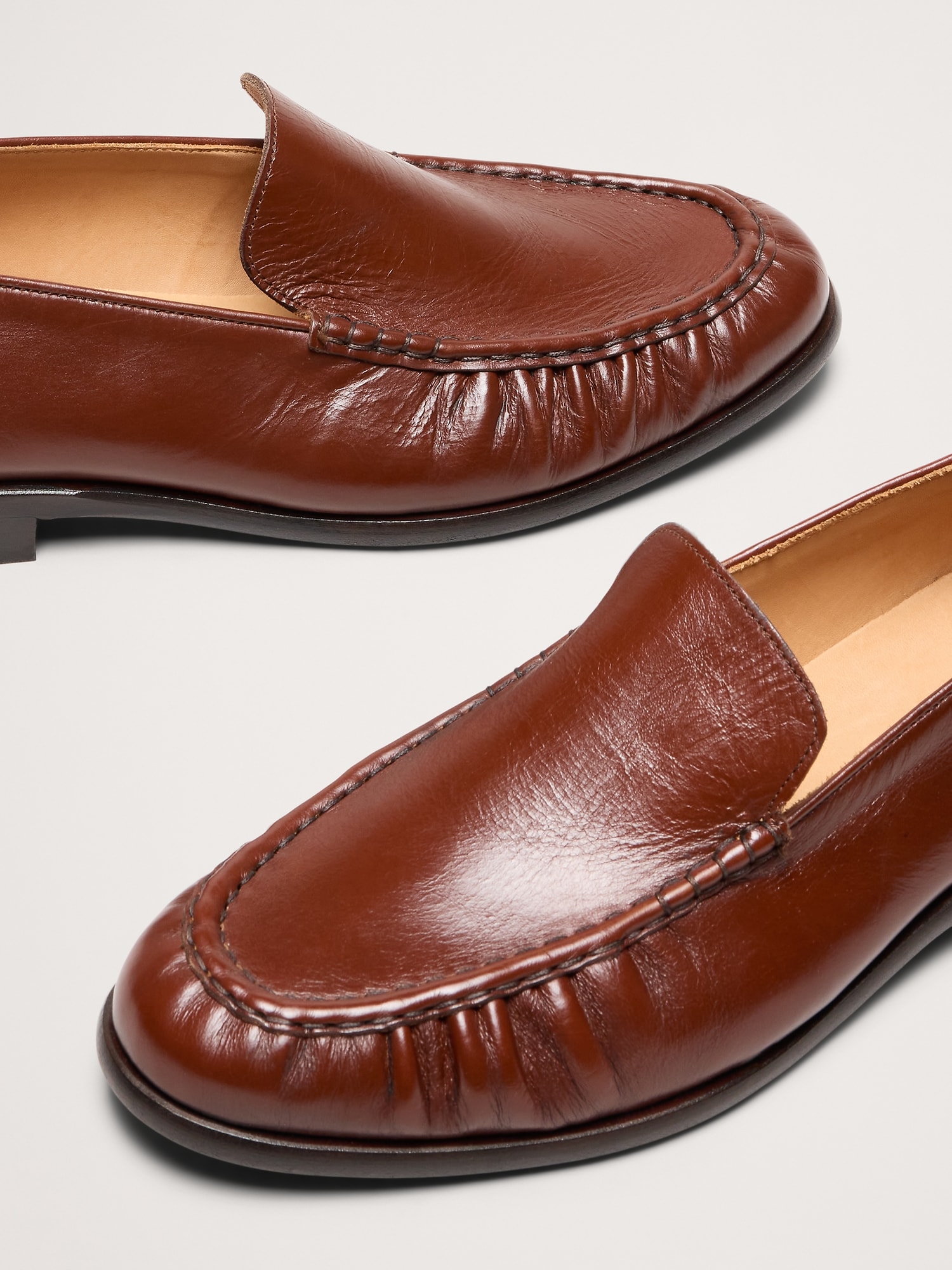 Image number 5 showing, Leather Moc-Toe Loafer