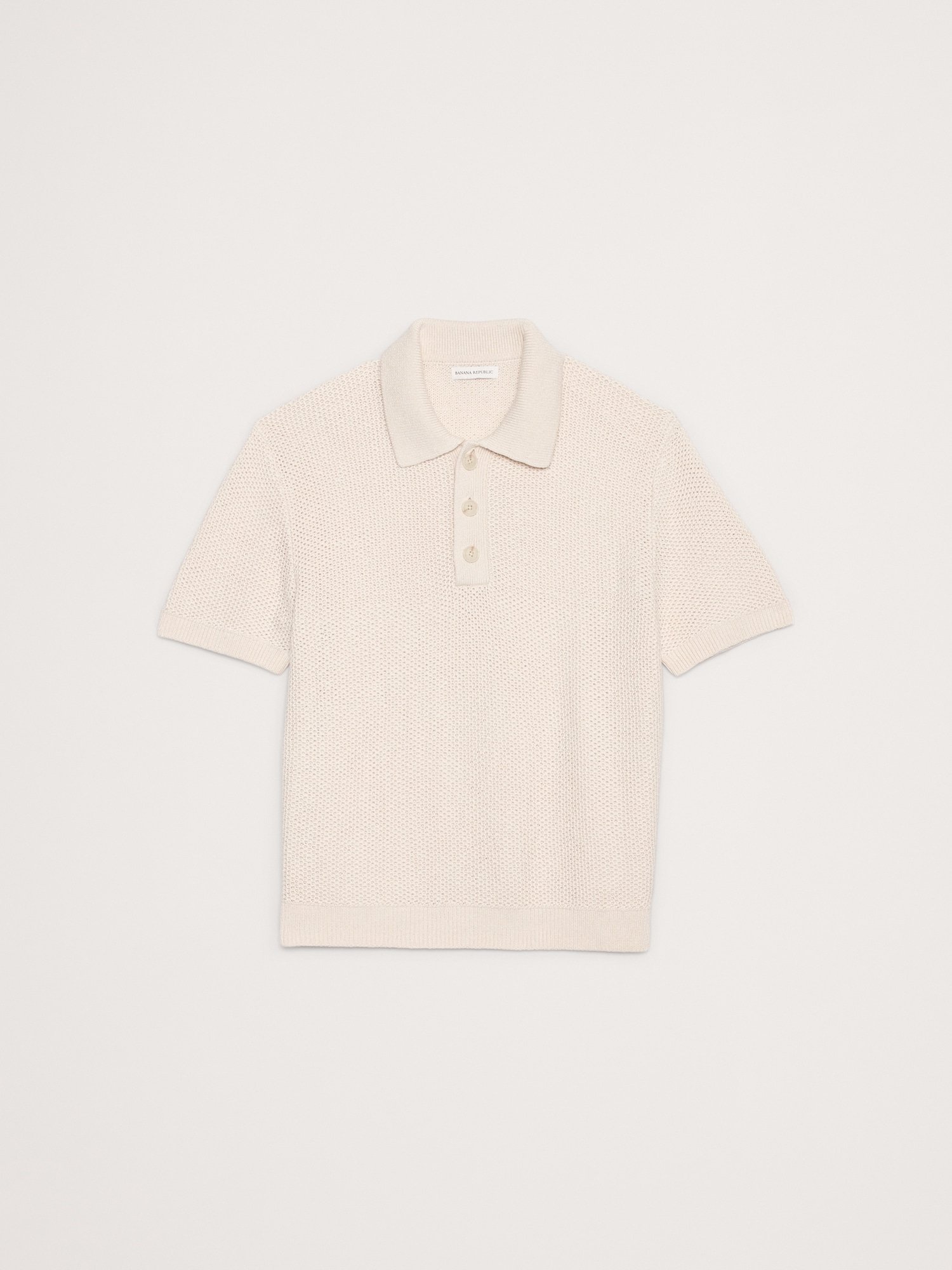 Image number 4 showing, Cotton Honeycomb Sweater Polo