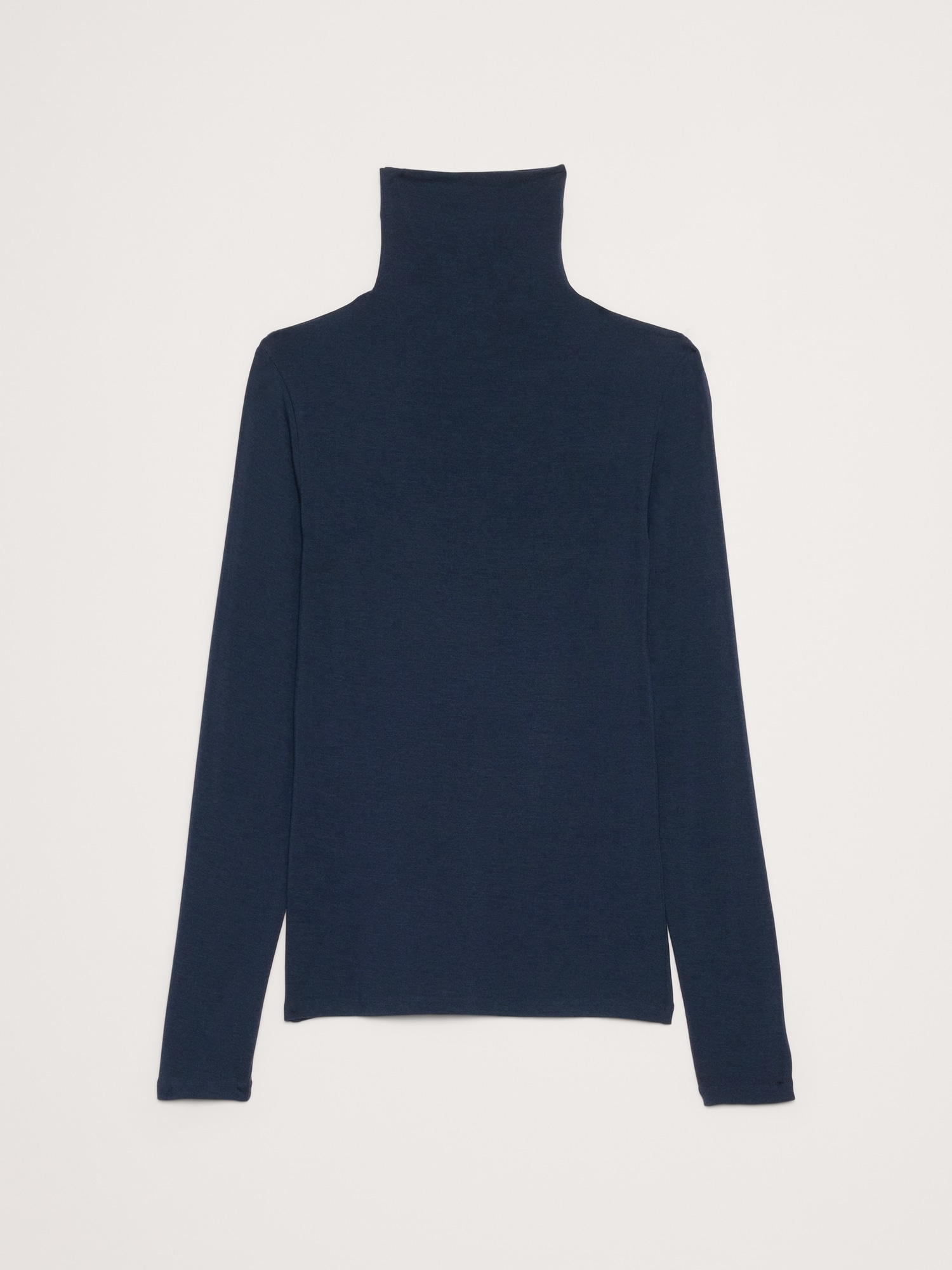 Image number 4 showing, Luxe Wool-Blend Turtleneck T-Shirt