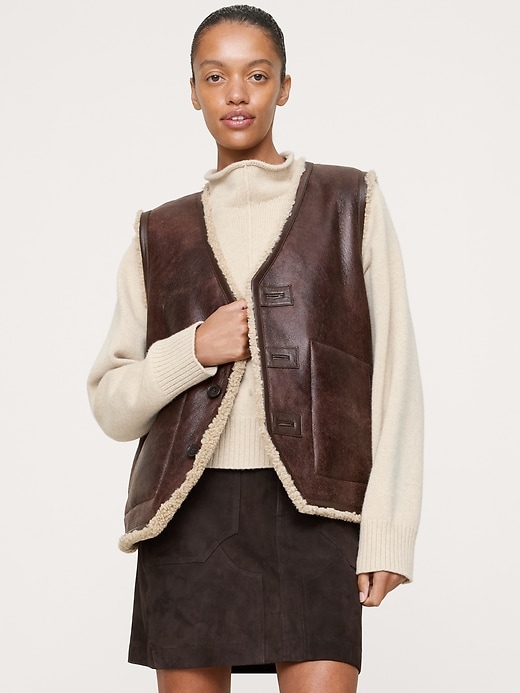 ジャケット・アウター BANANA REPUBLIC Leather Vest Leather Bush Vest – Abandoned Republic
