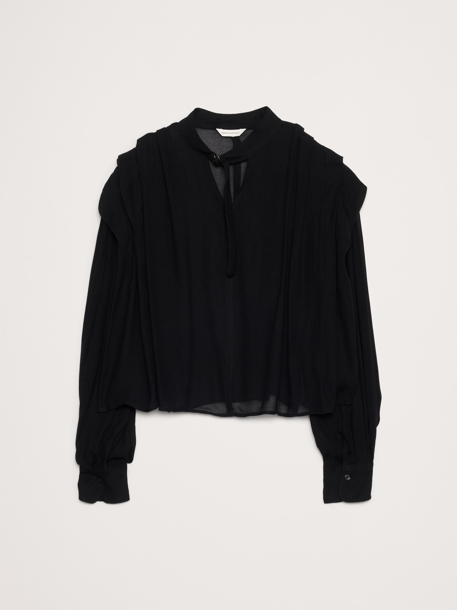 Image number 5 showing, Sheer Pleat-Shoulder Top