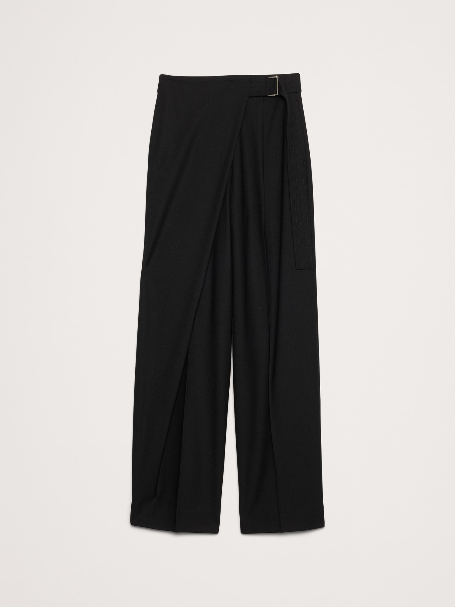 Image number 4 showing, High-Rise Straight Crossover Flannel Pant