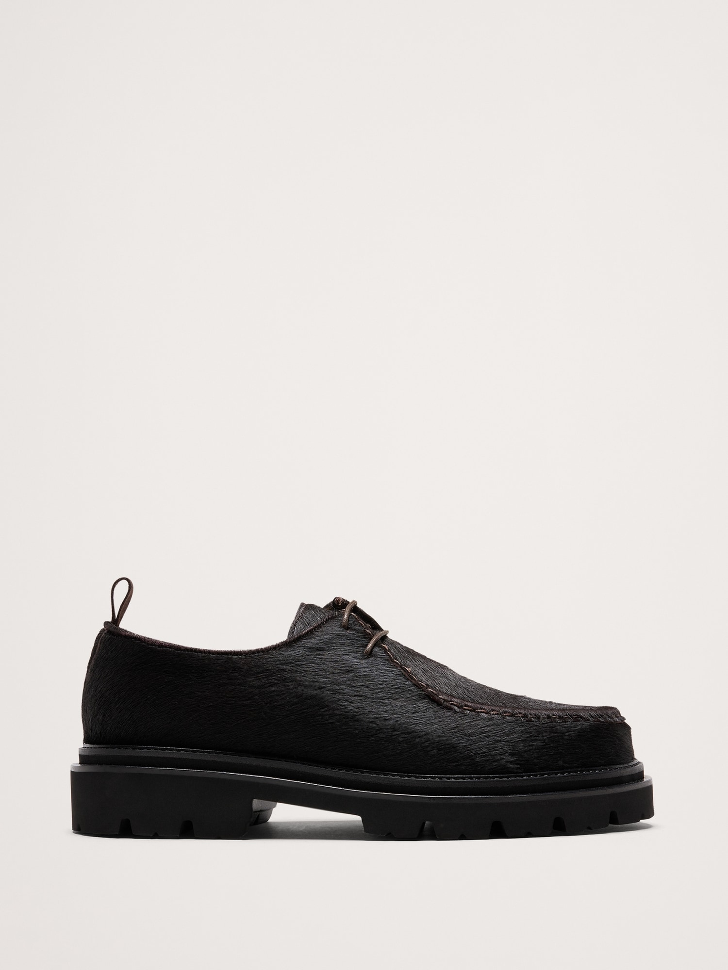Italian Haircalf Leather Derby Shoe