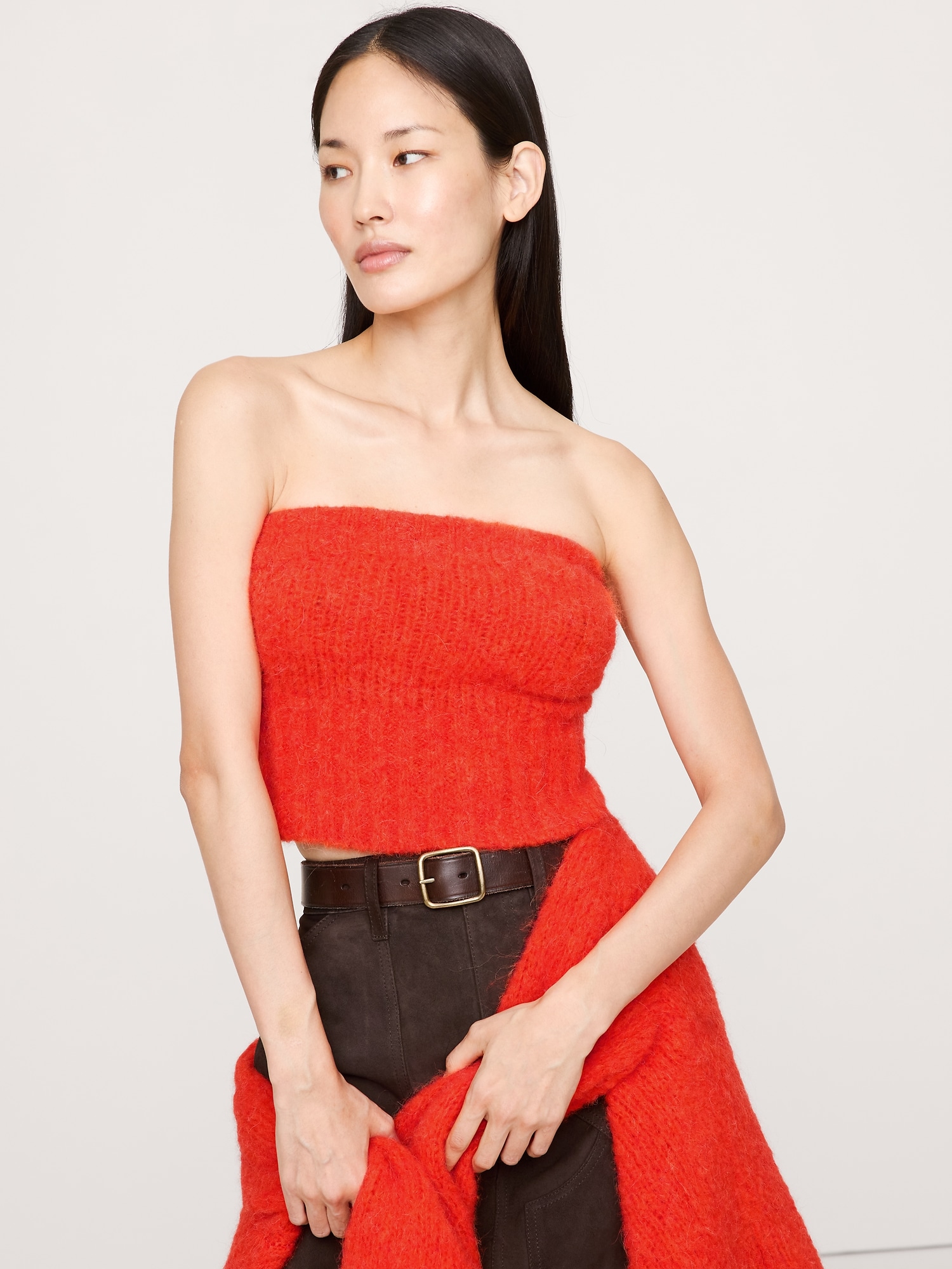Image number 1 showing, Italian Alpaca-Blend Tube Top