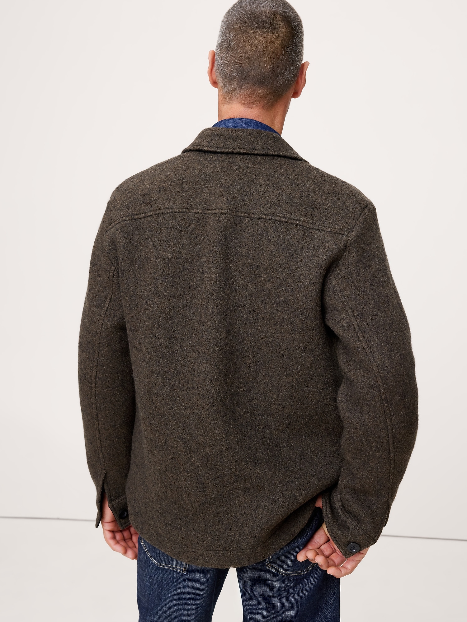 Image number 2 showing, Boiled Wool Shirt Jacket