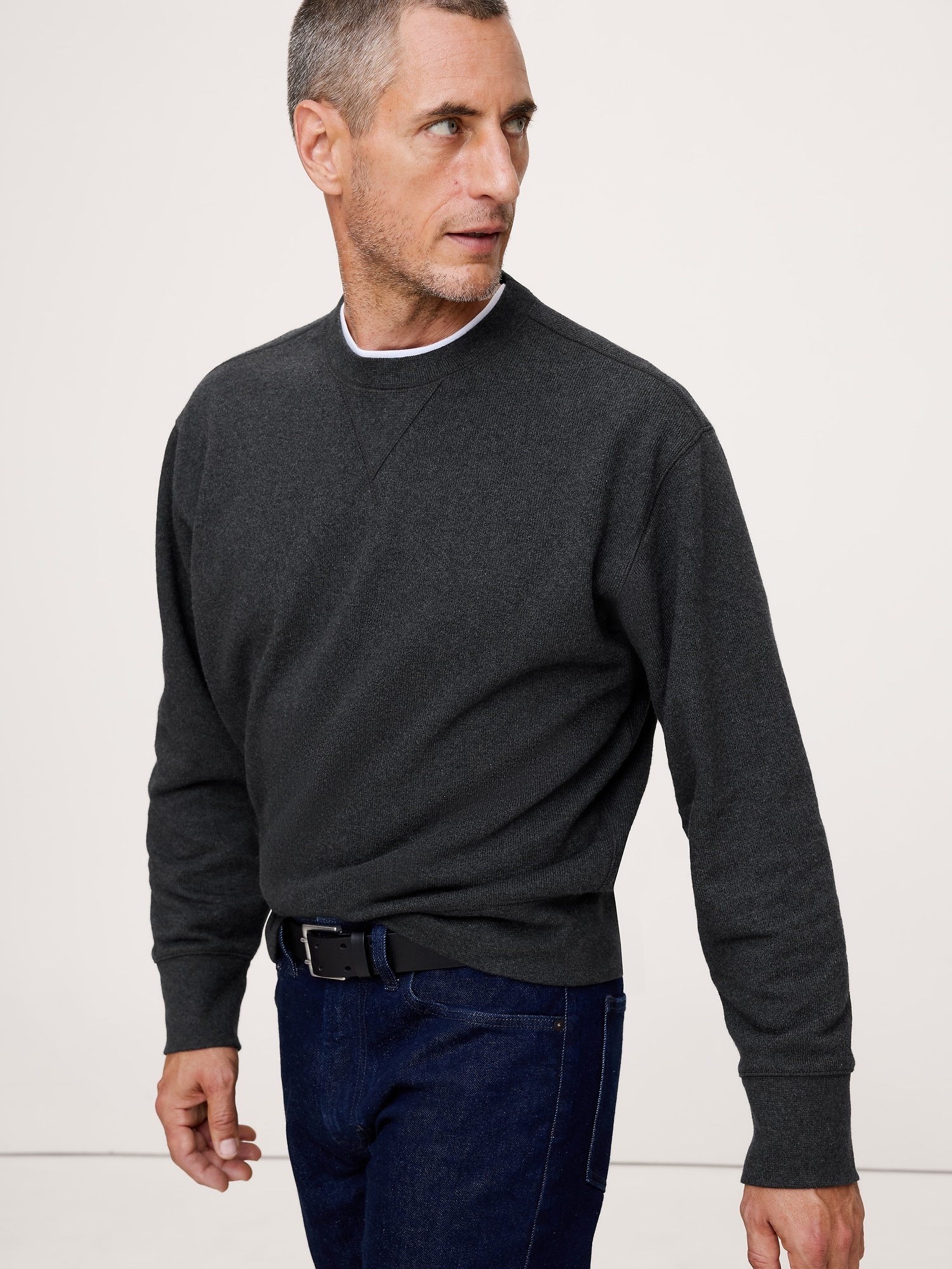 Image number 3 showing, Brushed Fleece Crew-Neck Sweatshirt