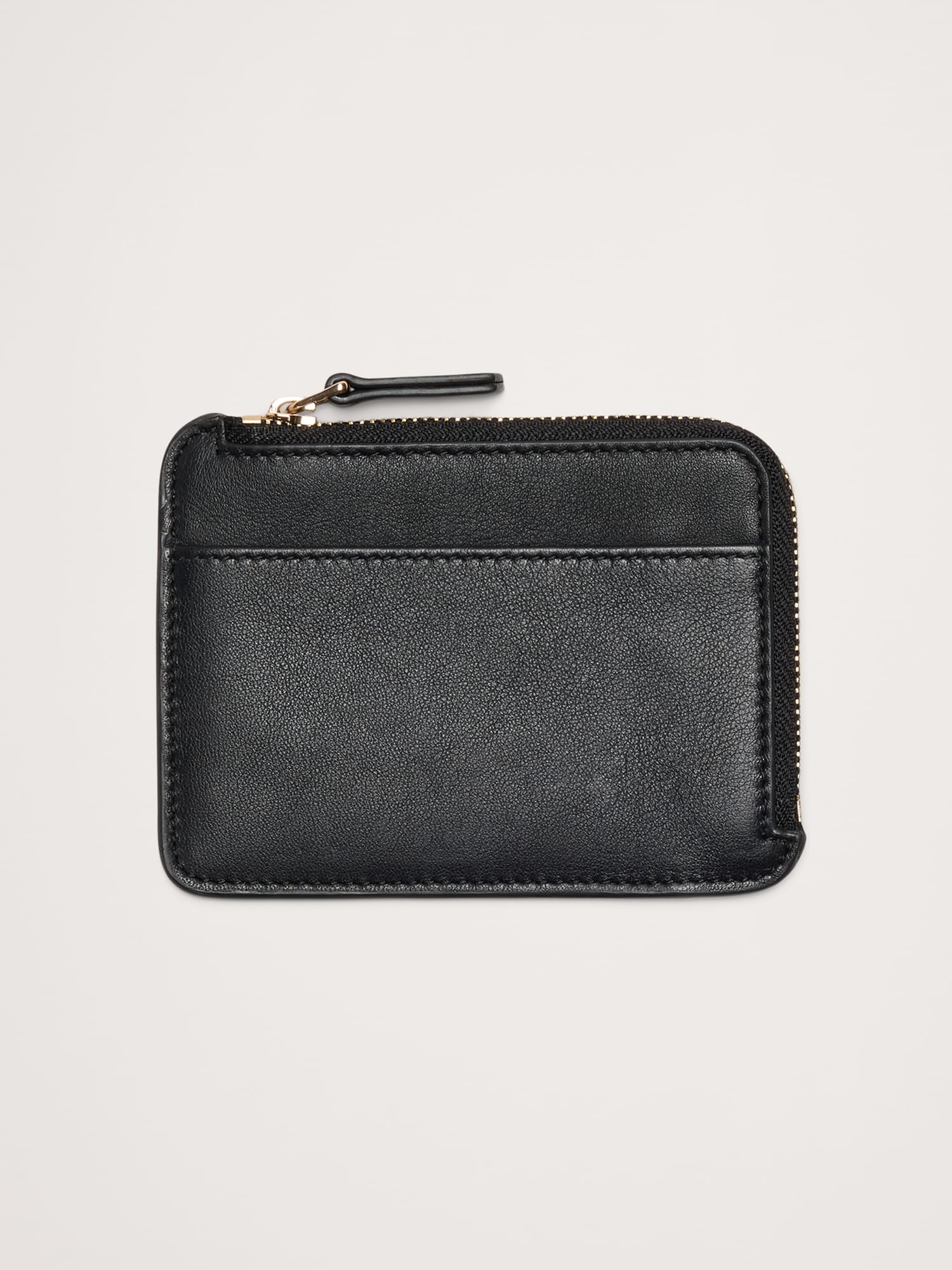 Leather Mini Wallet - Black