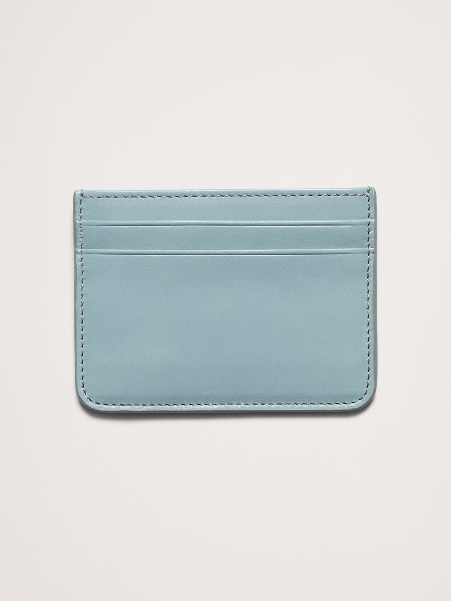 Leather Card Holder - Blue Sky