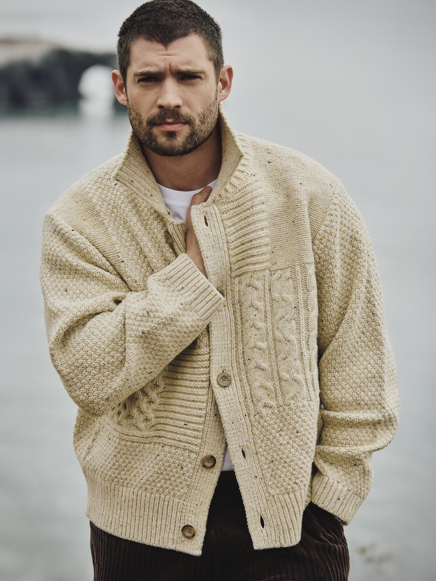 Image number 6 showing, Patchwork Donegal Cardigan