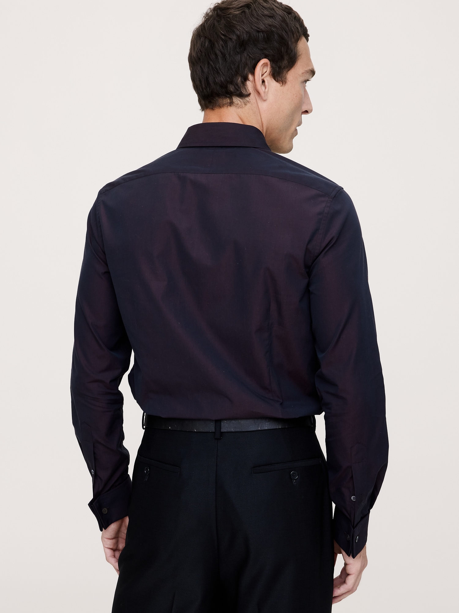 Image number 2 showing, Slim-Fit Cotton Poplin Tuxedo Shirt