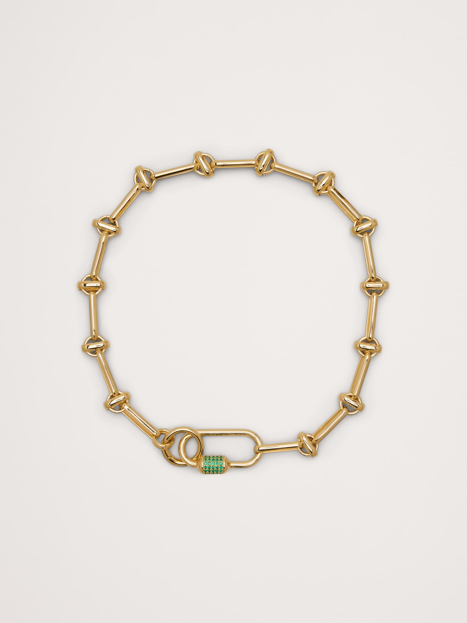 Carabiner Chain Necklace - Gold