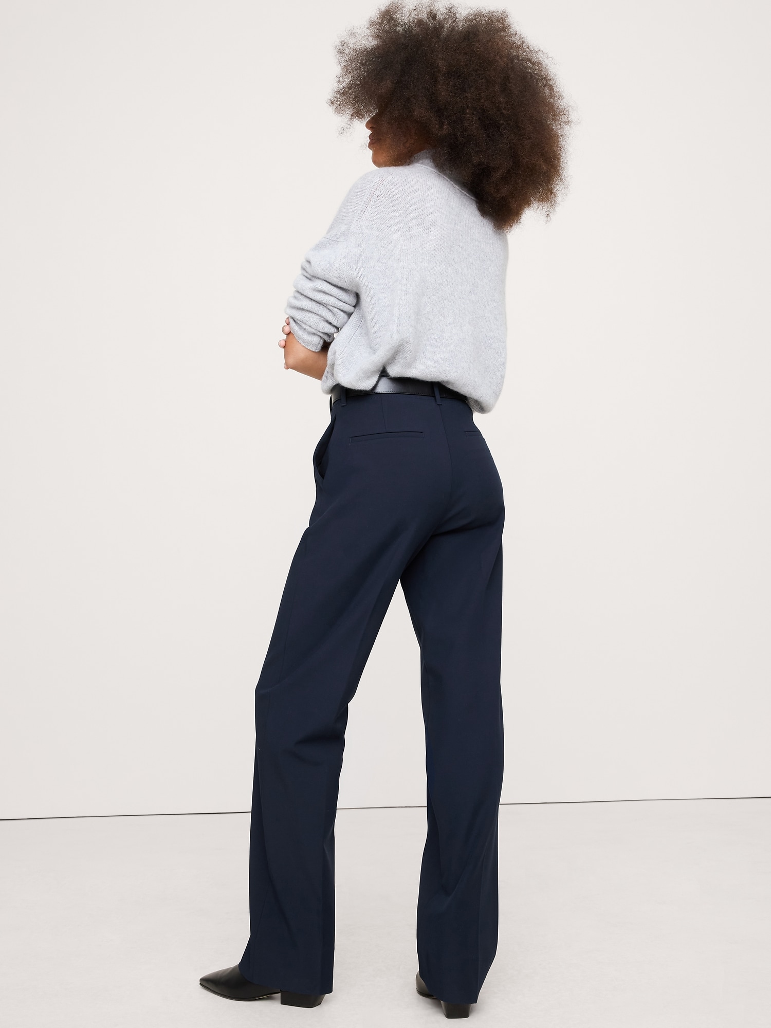 Image number 3 showing, High-Rise Modern Straight Refined Pant