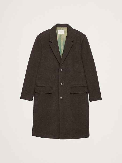 Italian Melton Wool-Blend Top Coat | Banana Republic