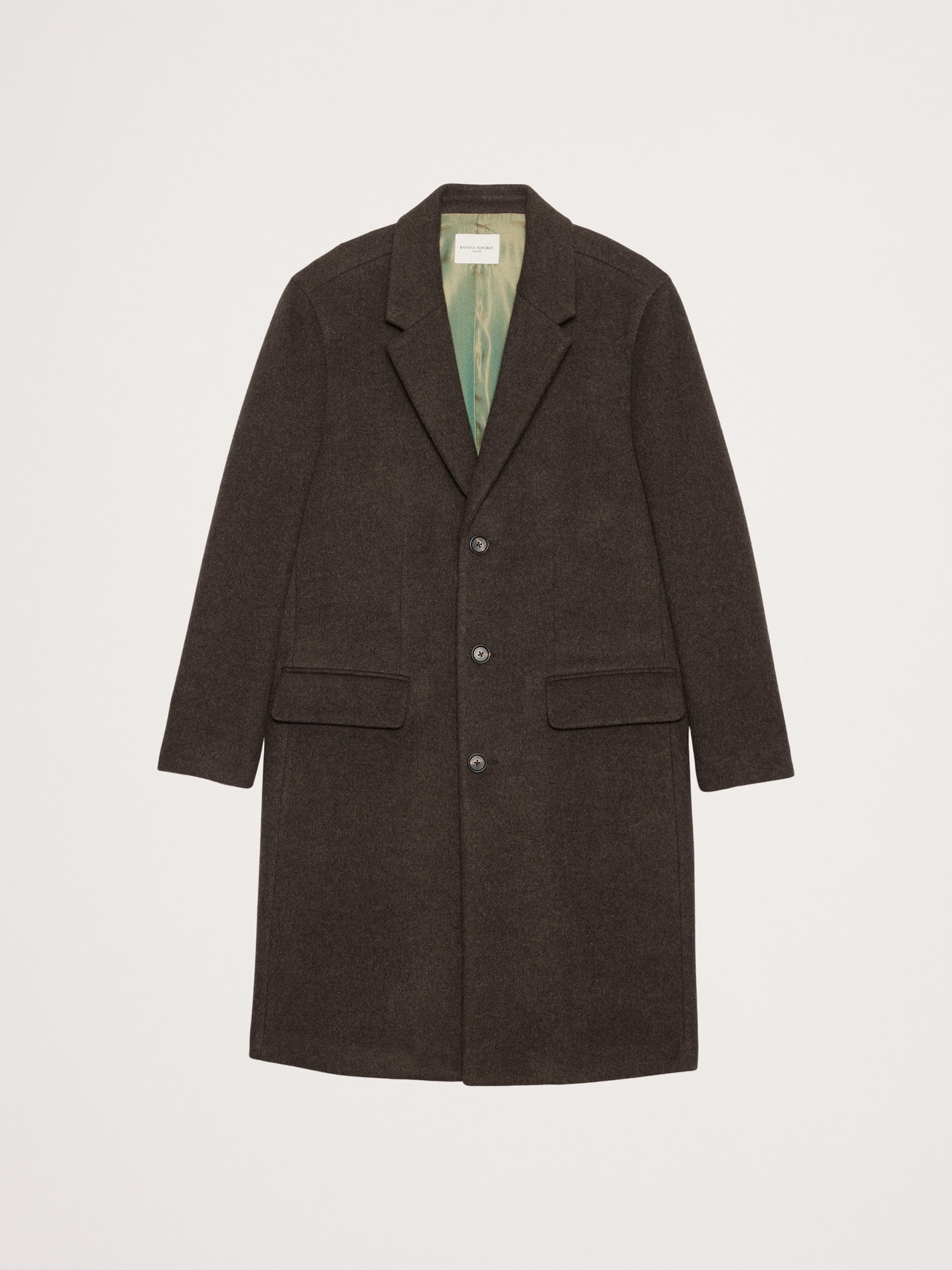 Image number 5 showing, Italian Melton Wool-Blend Top Coat