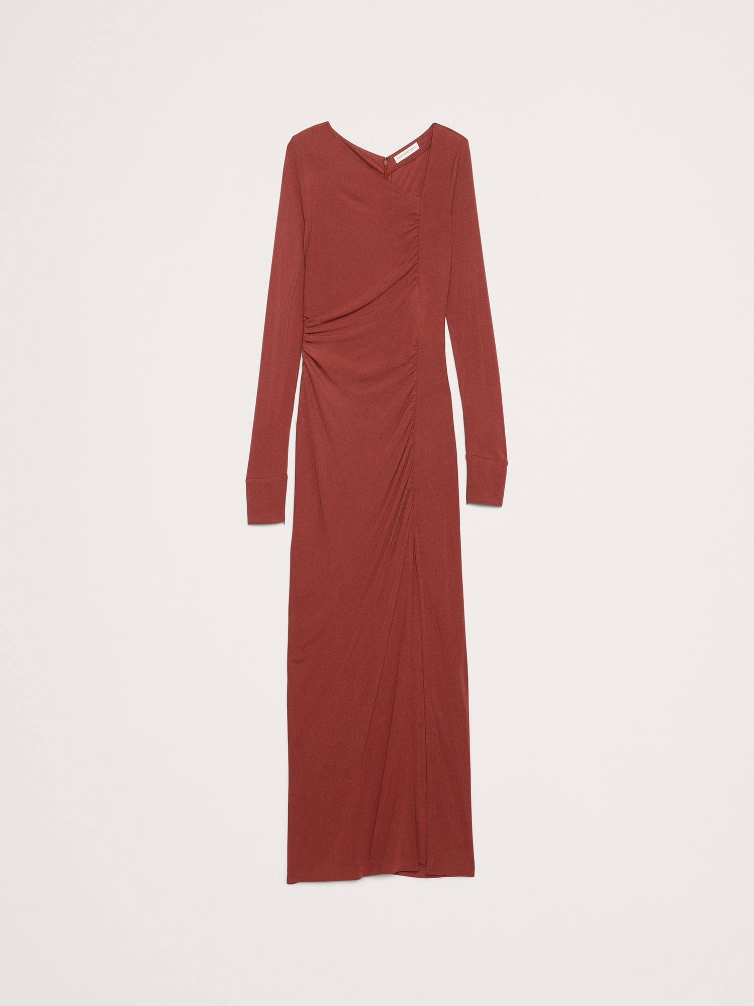 Image number 5 showing, Matte Jersey Ruched Maxi Dress
