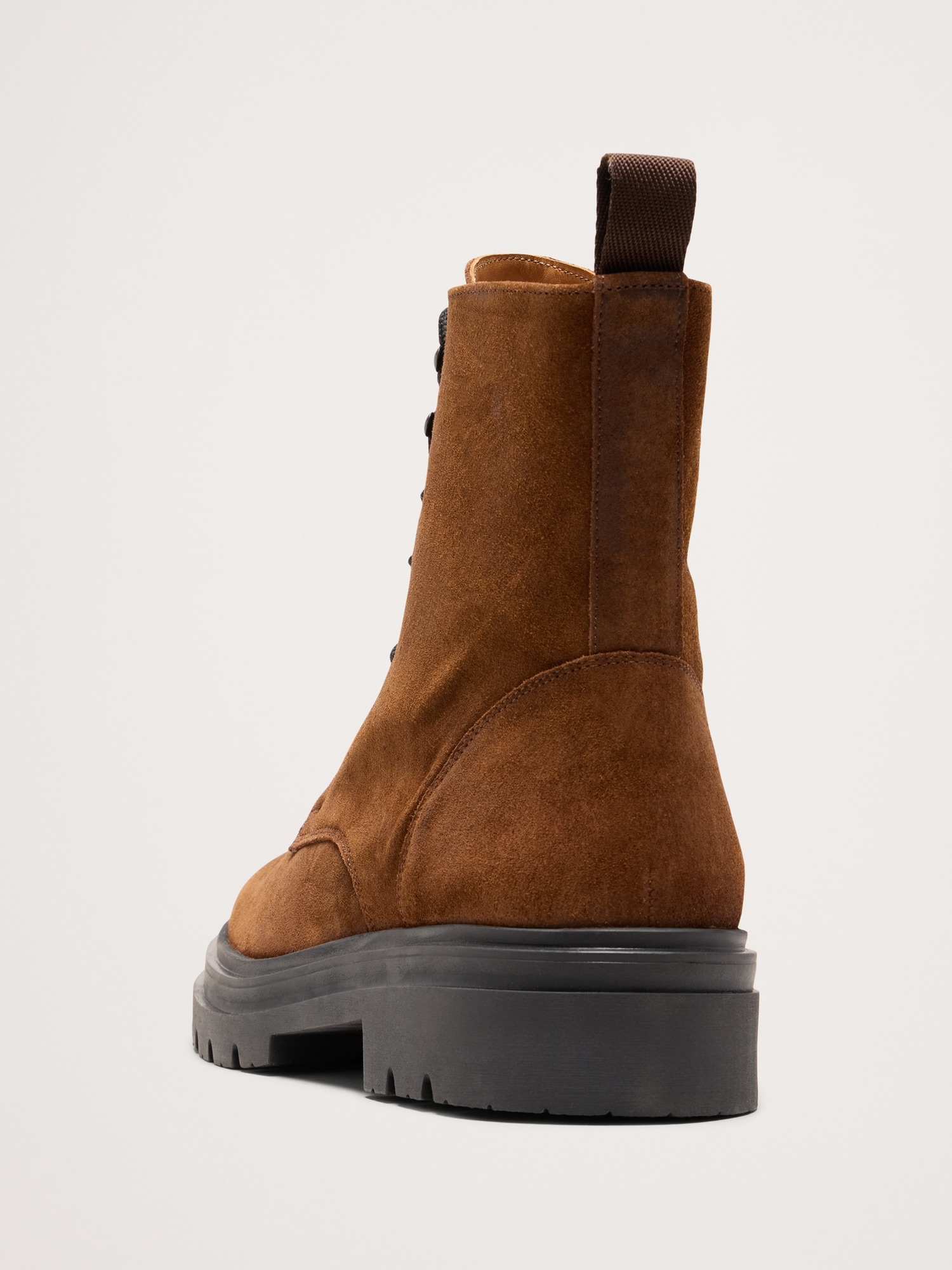 Image number 3 showing, Italian Suede Combat Boot