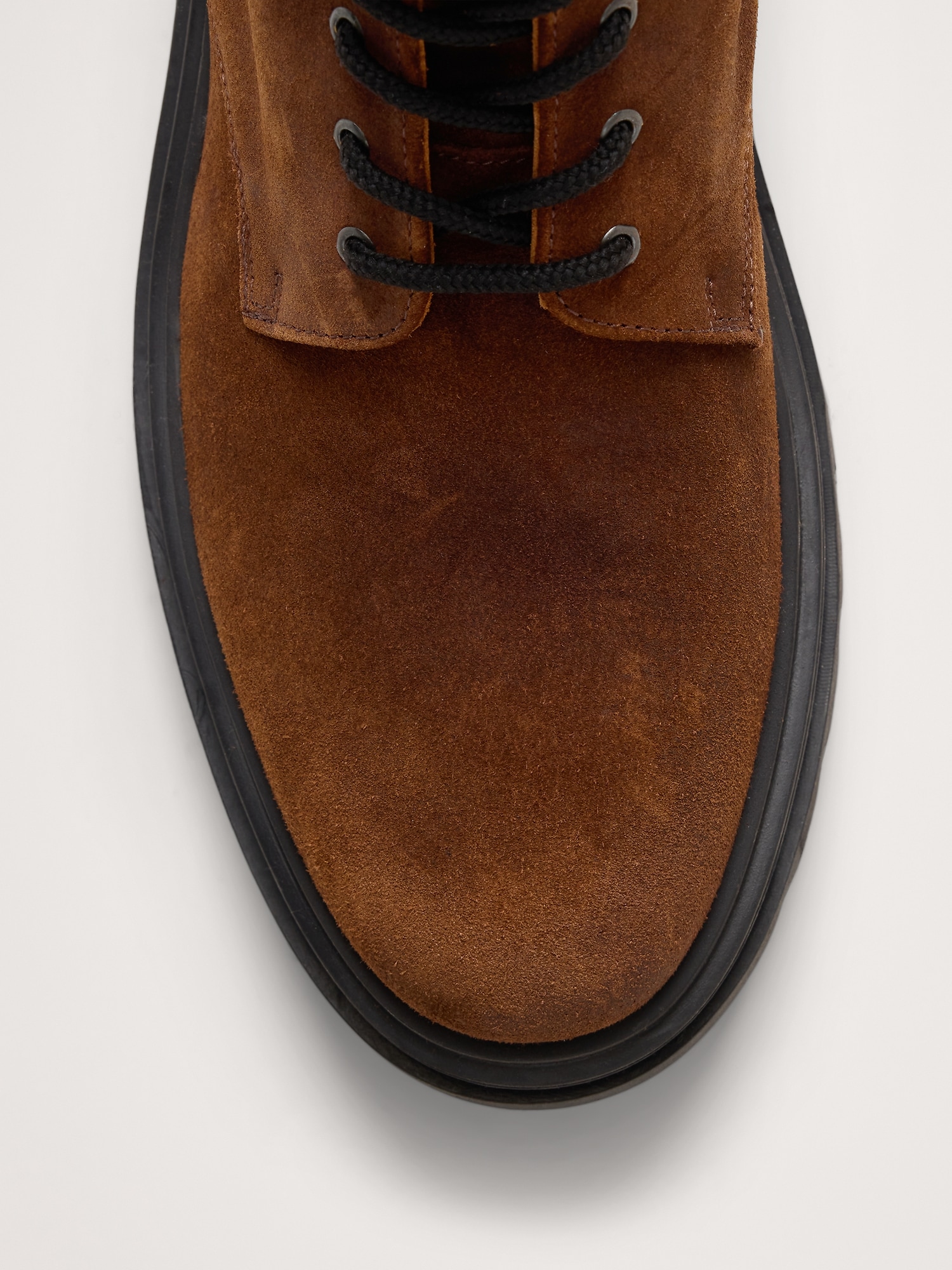 Image number 4 showing, Italian Suede Combat Boot