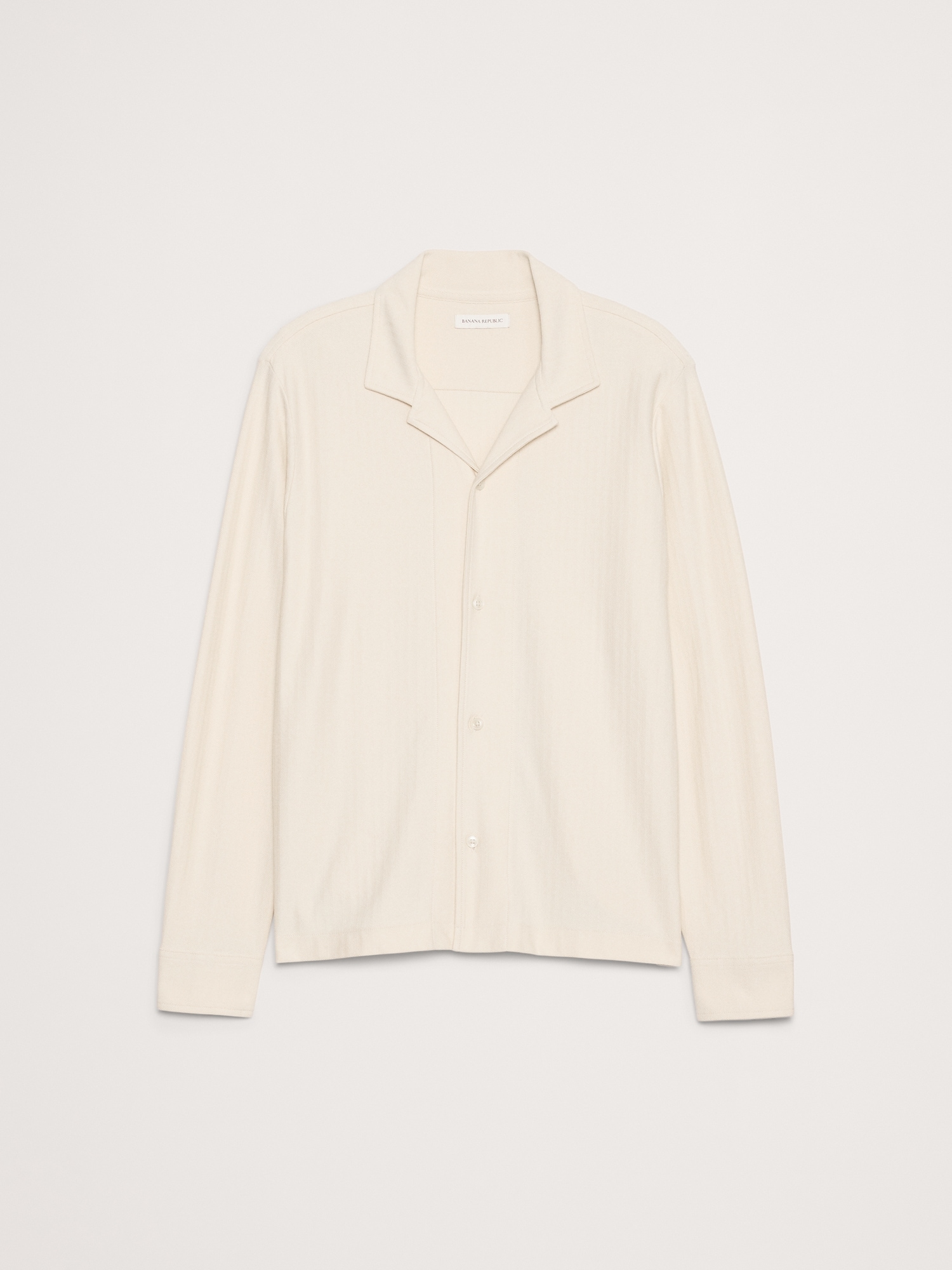 Image number 4 showing, Herringbone Cotton Long-Sleeve Resort Shirt
