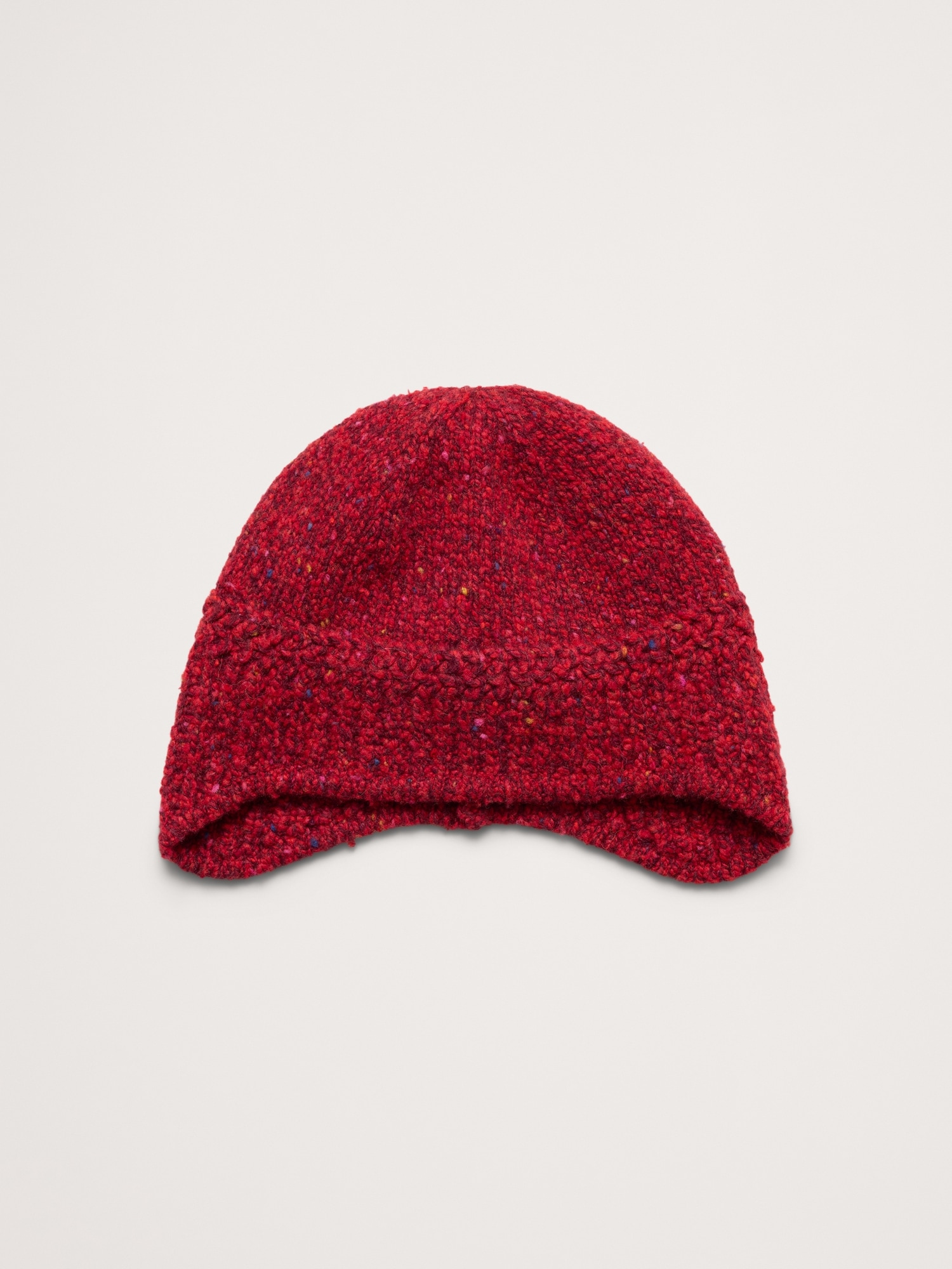 Donegal Wool-Blend Beanie - Red Multi