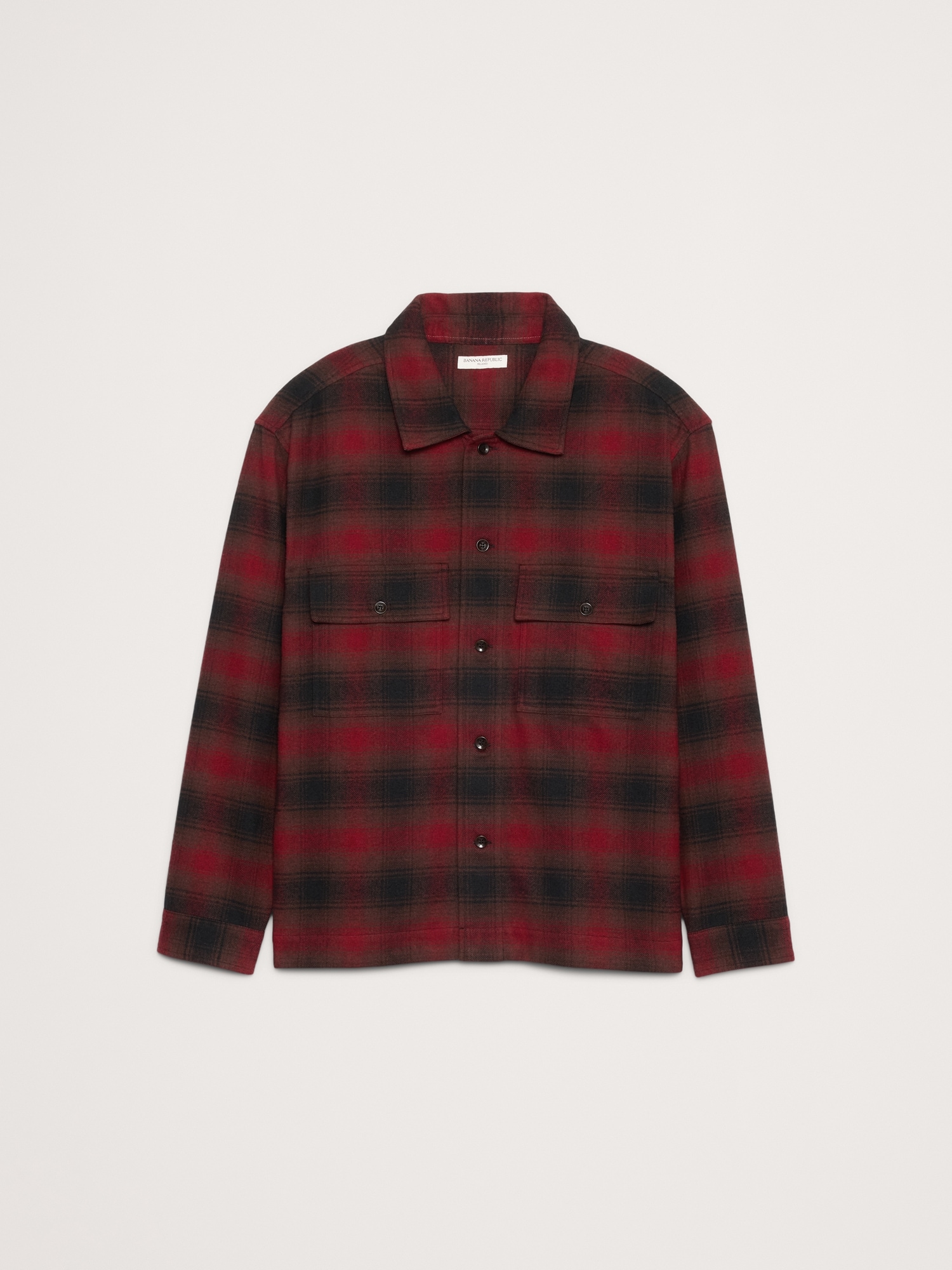 Relaxed-Fit Plaid Flannel Overshirt