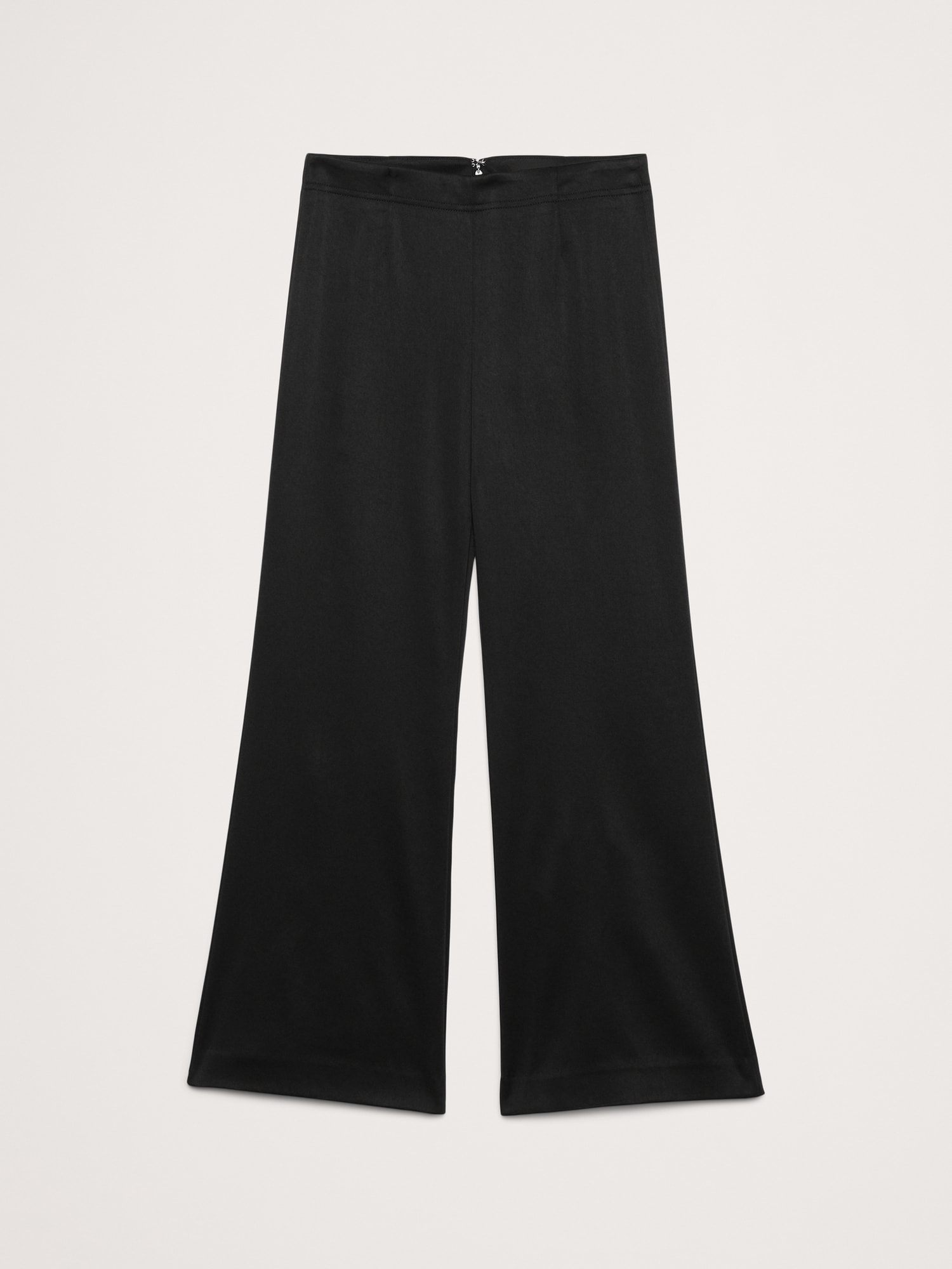 Image number 5 showing, Mid-Rise Kick-Flare Satin Ankle Pant