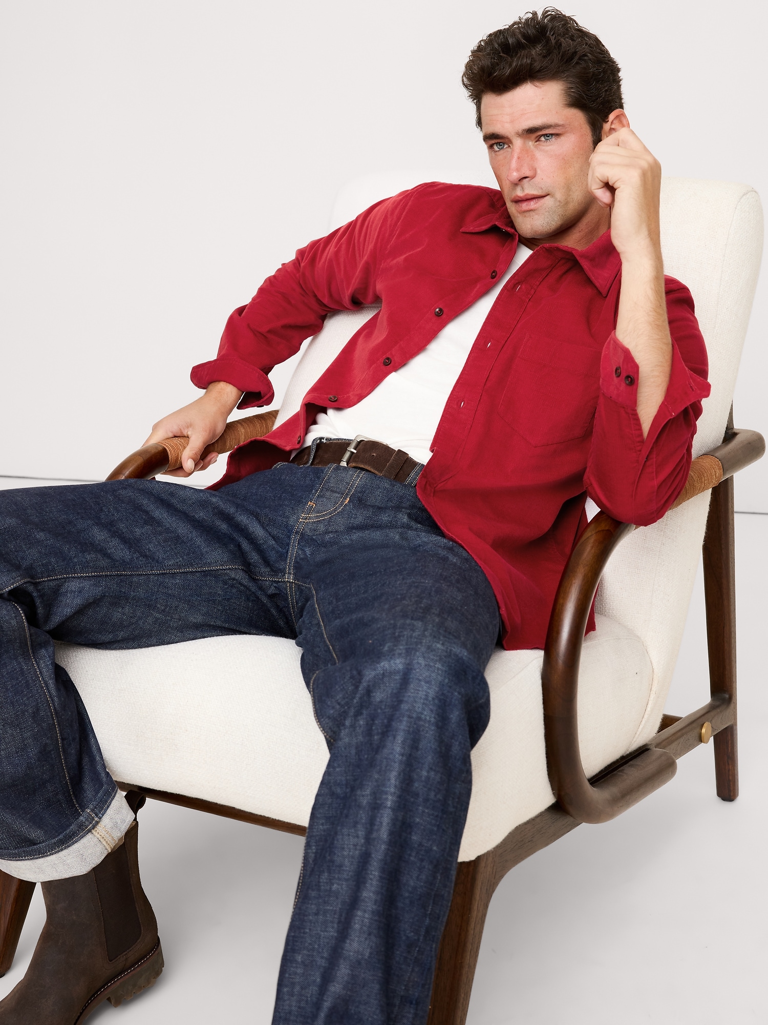 Image number 1 showing, Standard-Fit Corduroy Shirt